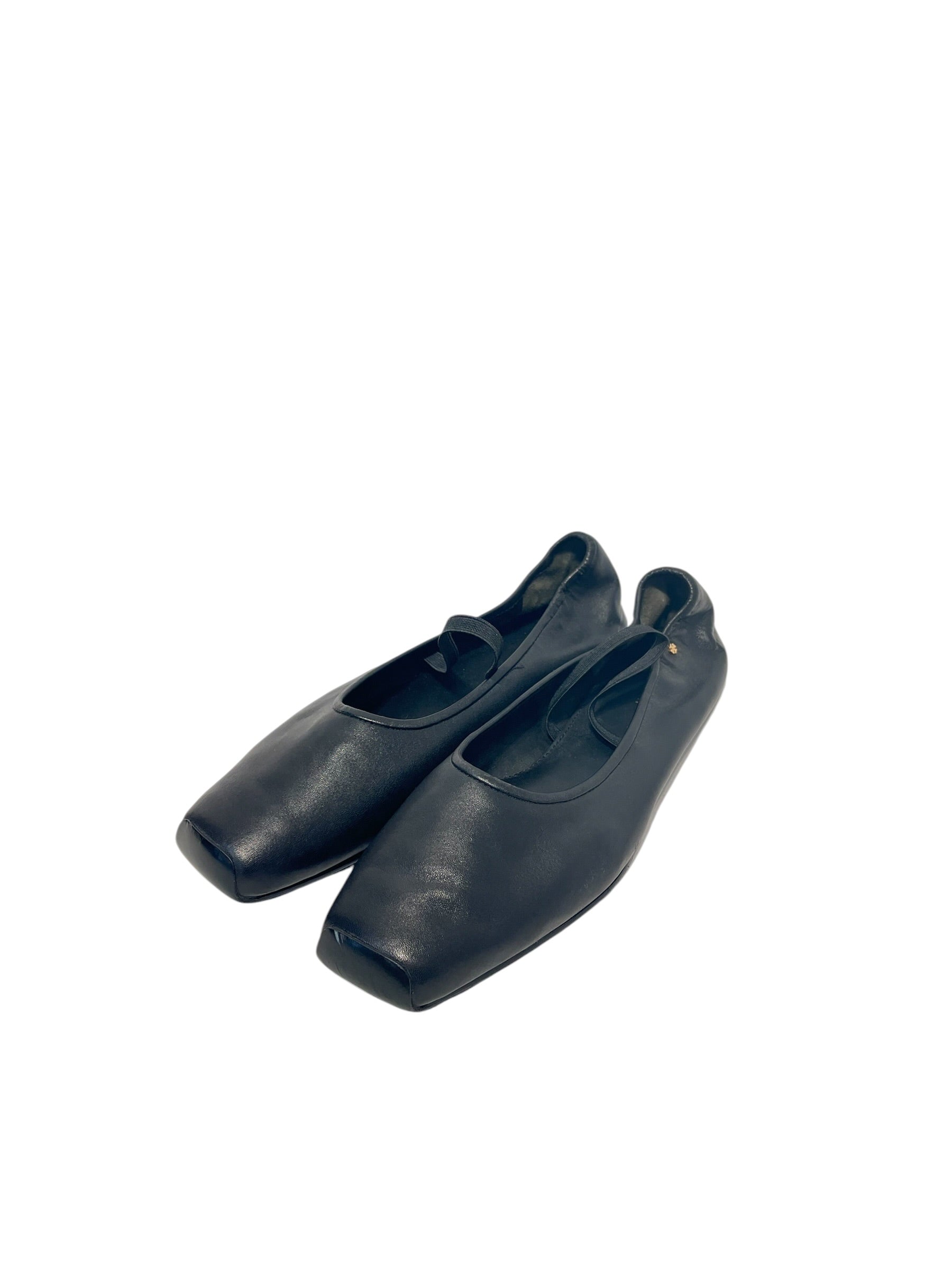TORY BURCH/Flat Shoes/US 9/Leather/BLK/ view 1