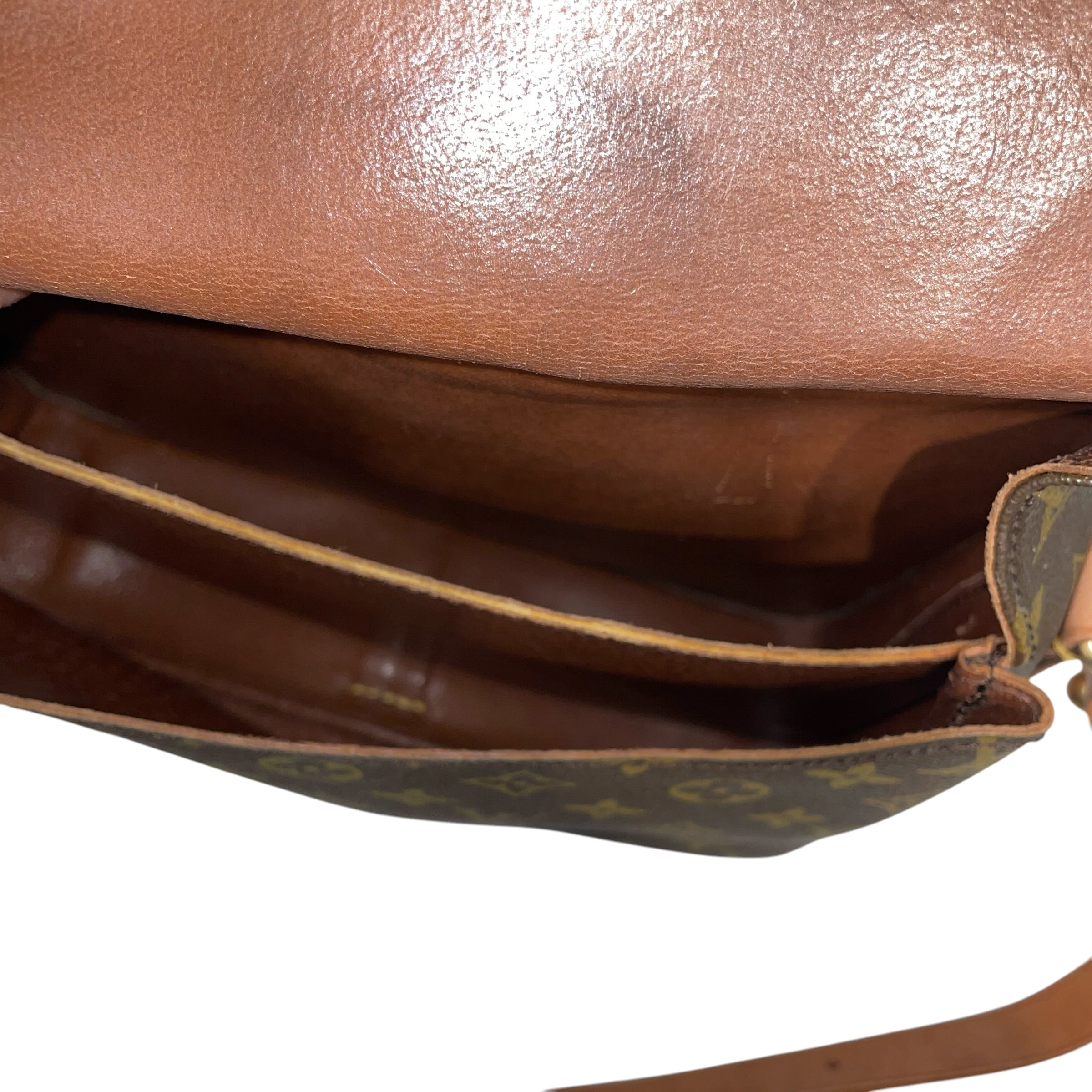 LOUIS VUITTON/Cross Body Bag/Monogram/Leather/BRW/CARTOUCHIERE BAG view 6