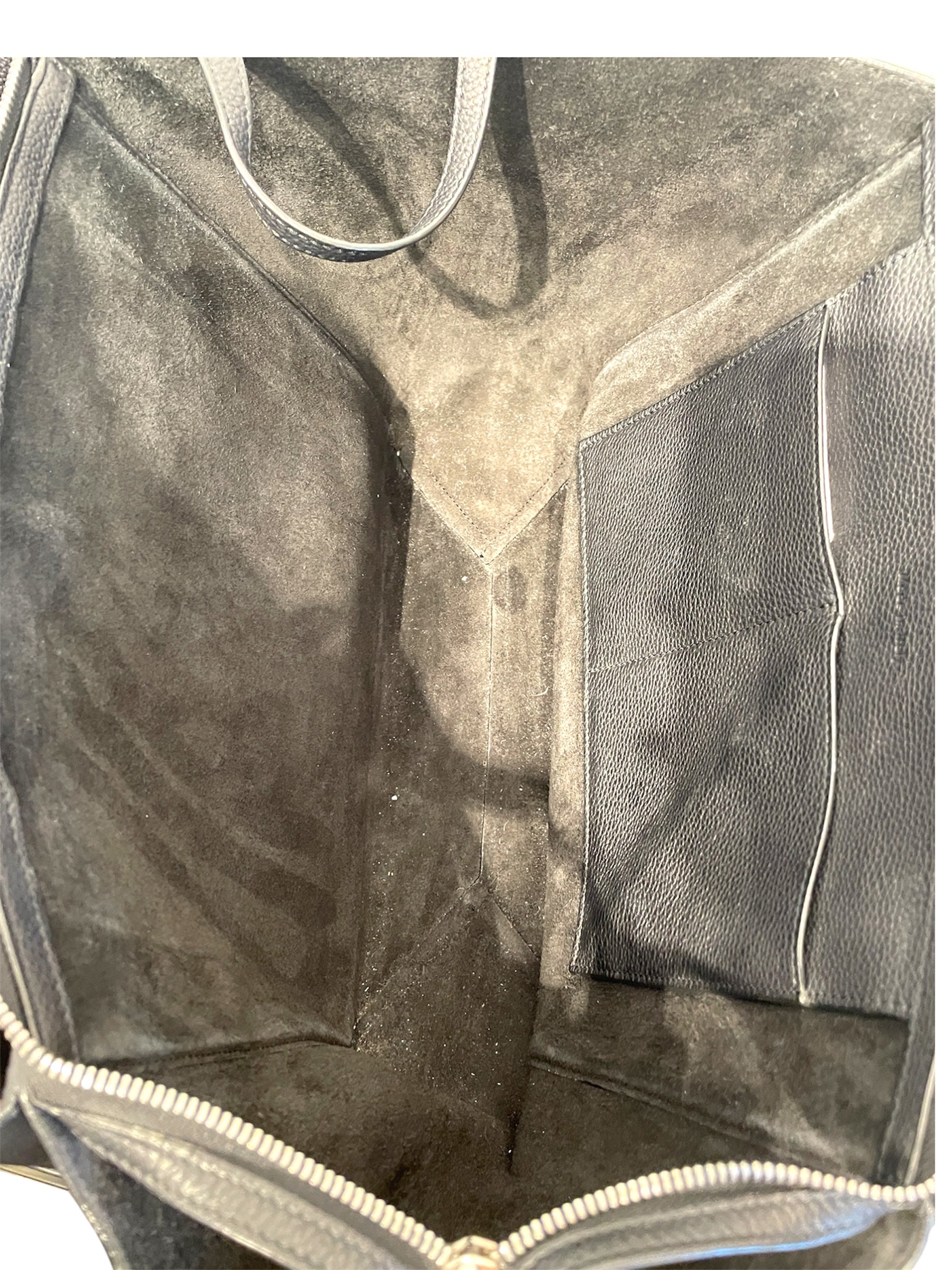 CELINE/Tote Bag/M/Lambskin/BLK/Tri Fold Medium view 4