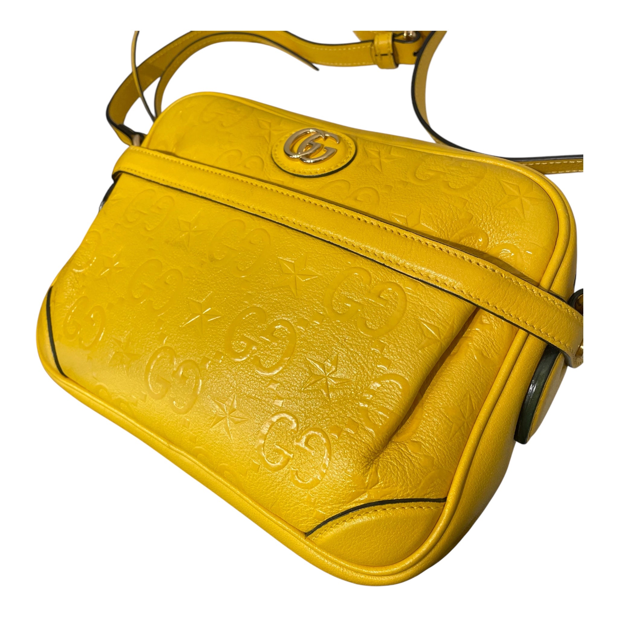 GUCCI/Cross Body Bag/Monogram/Leather/GLD/STAR MONOGRAM CROSS BODY view 6