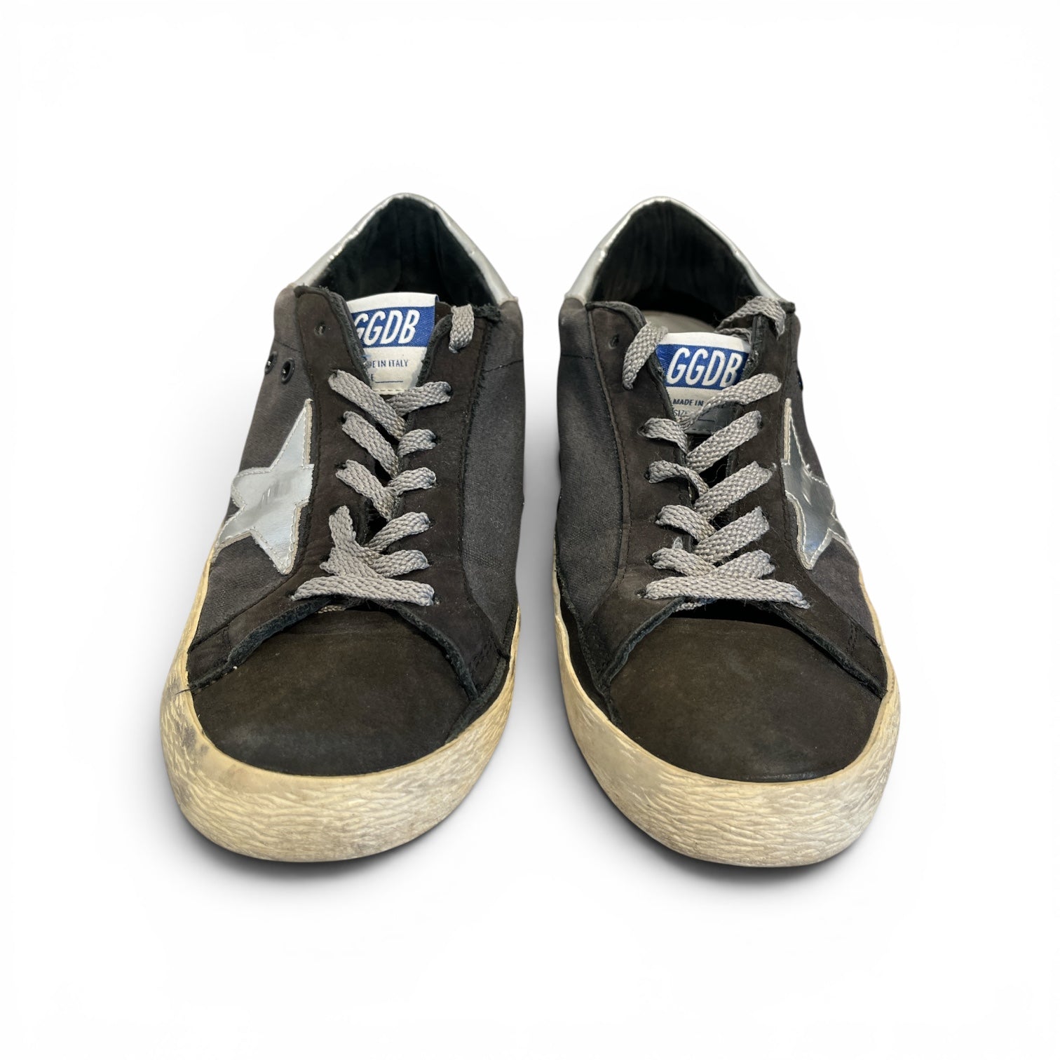 GOLDEN GOOSE/Low-Sneakers/EU 41/Suede/GRY/GG SUPERSTARS GREY W SILVER view 1