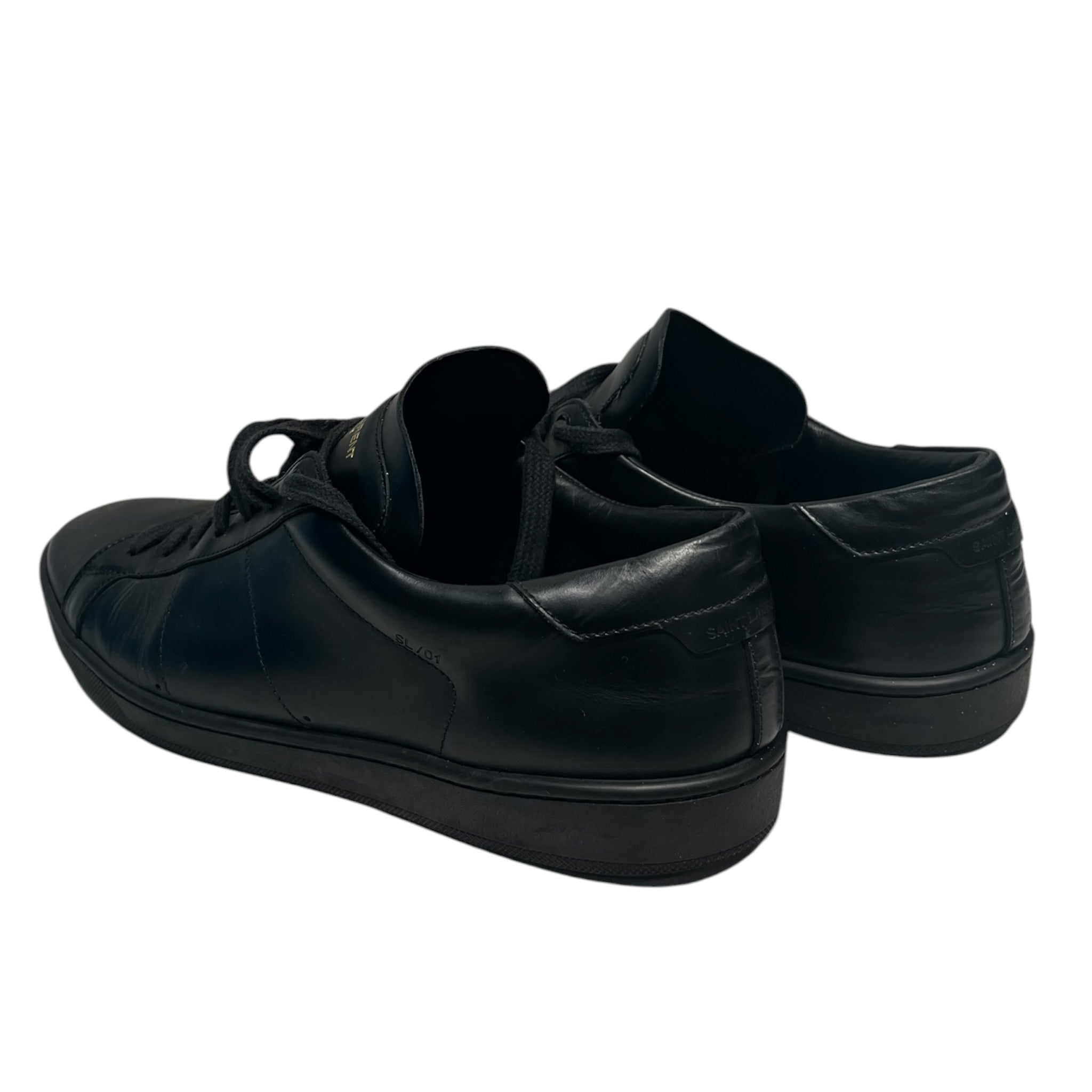 SAINT LAURENT/Low-Sneakers/US 12/Leather/BLK/M 417849 45 view 2