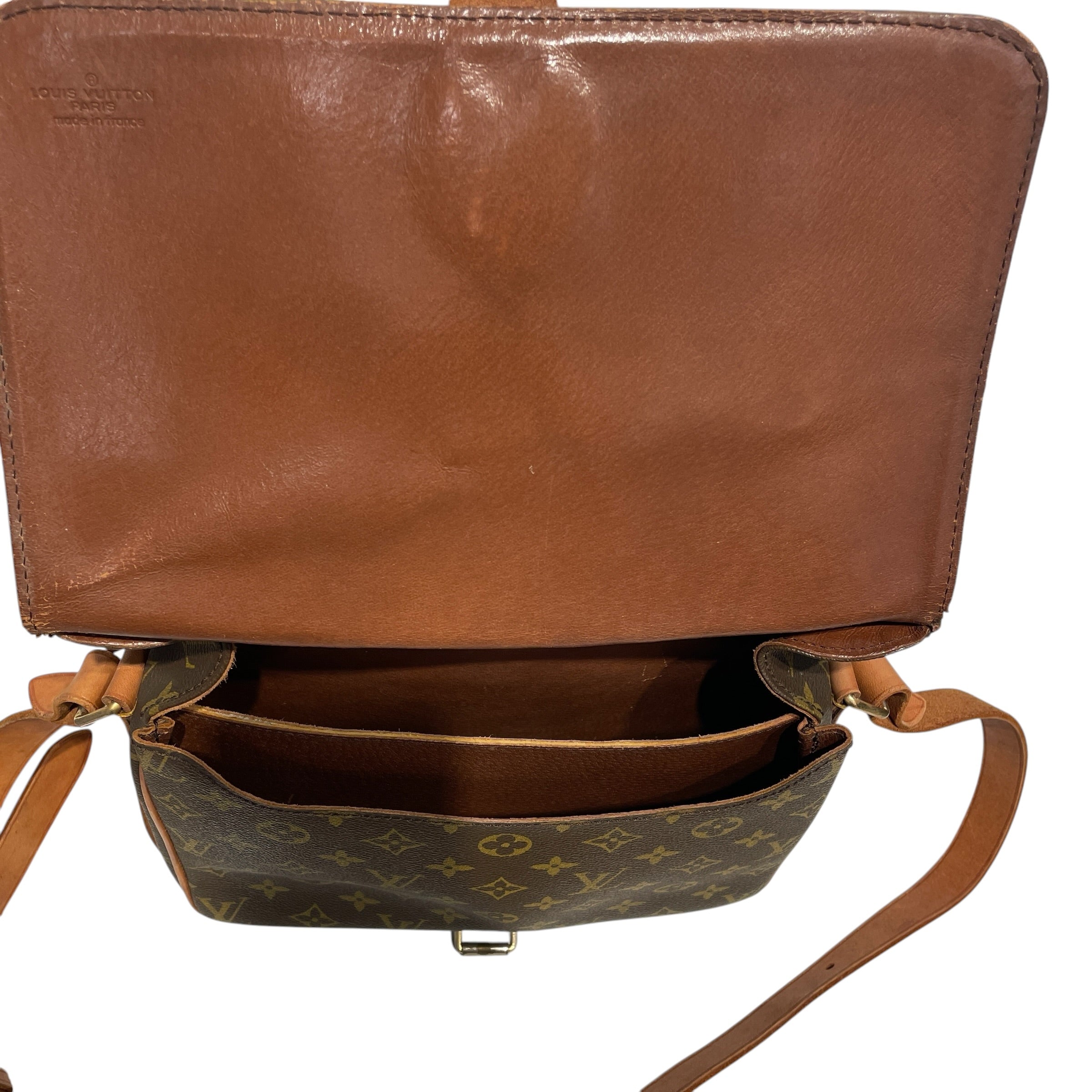 LOUIS VUITTON/Cross Body Bag/Monogram/Leather/BRW/CARTOUCHIERE BAG view 7