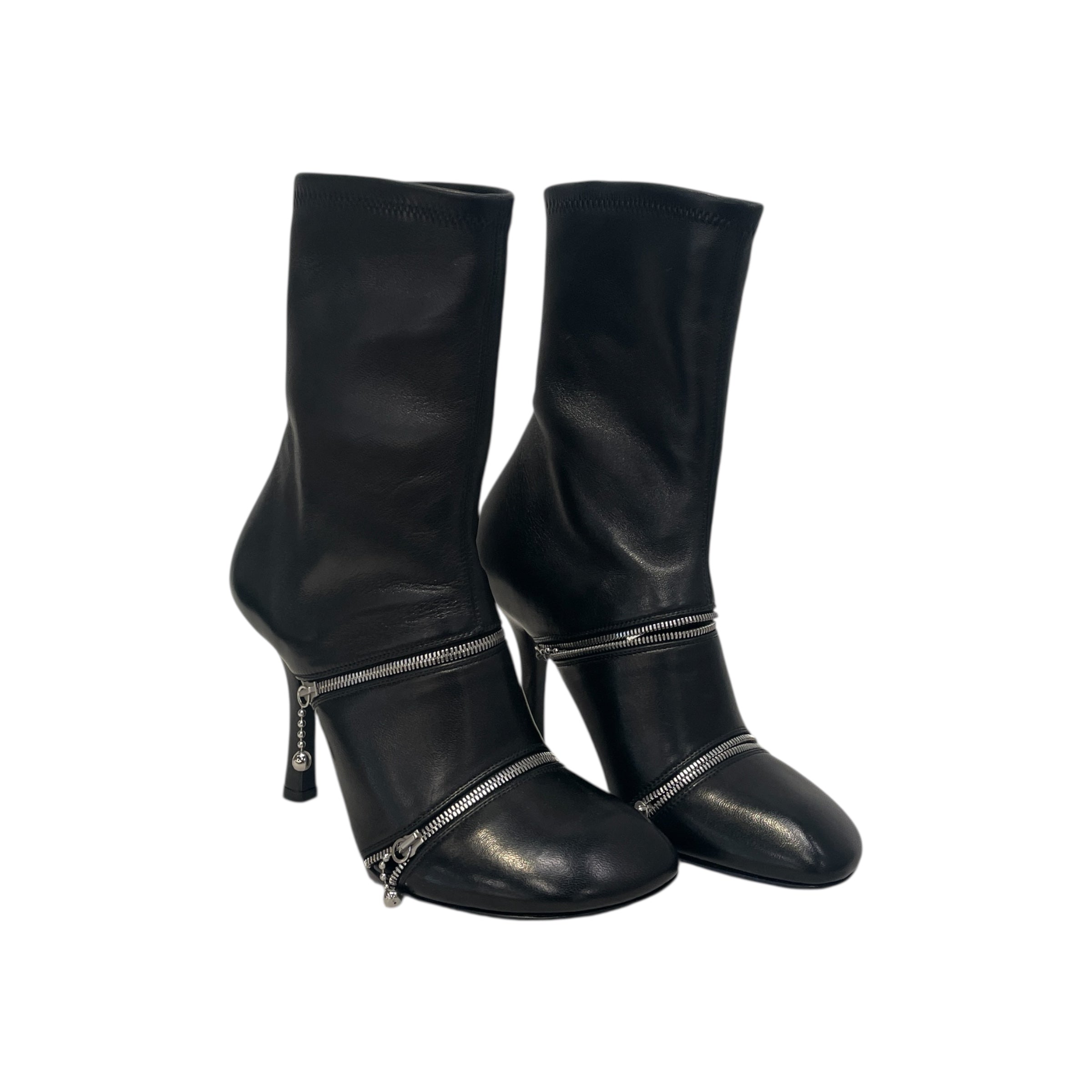 BURBERRY/Heels/EU 37/Leather/BLK/ view 1
