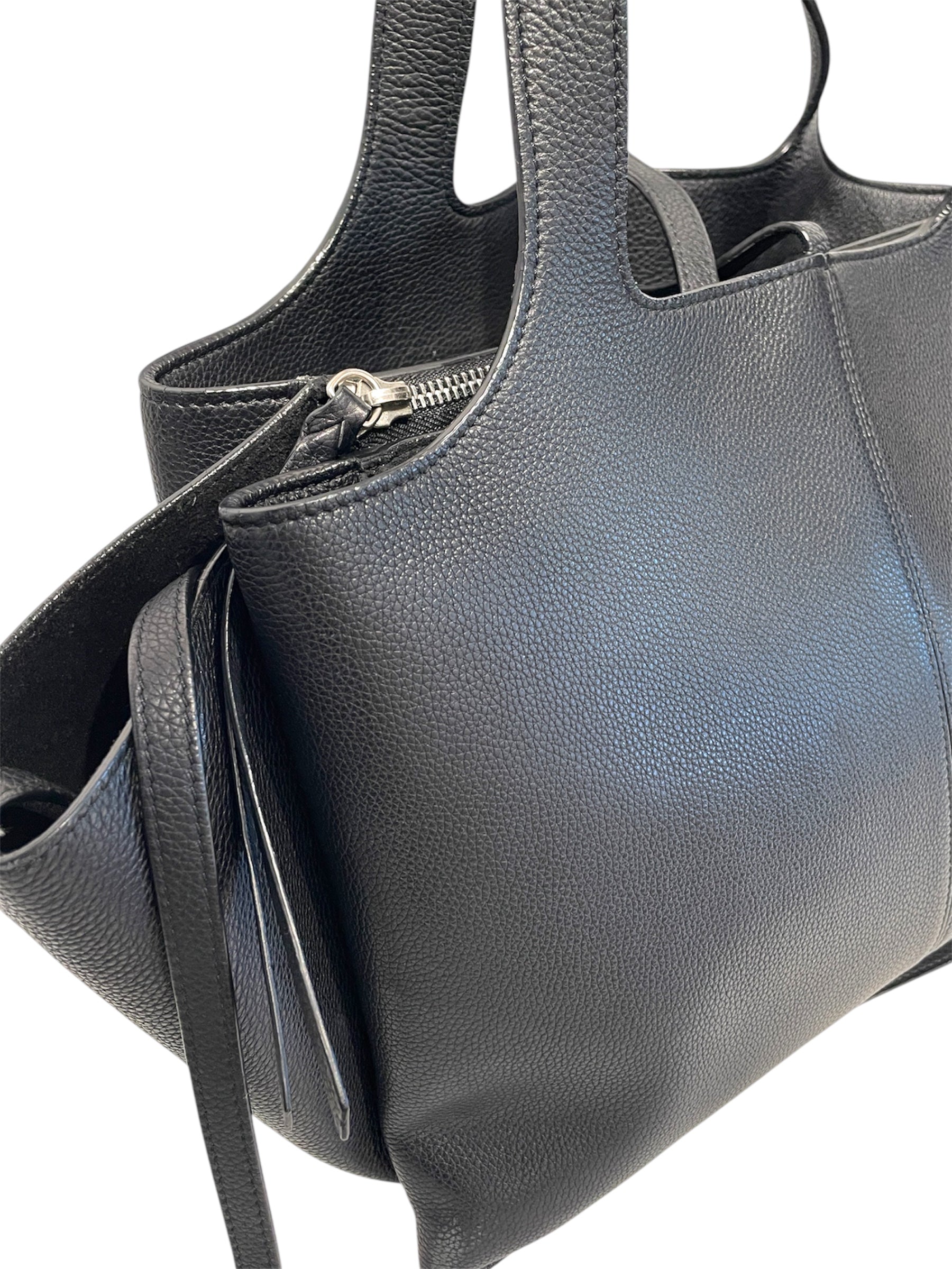 CELINE/Tote Bag/M/Lambskin/BLK/Tri Fold Medium view 6