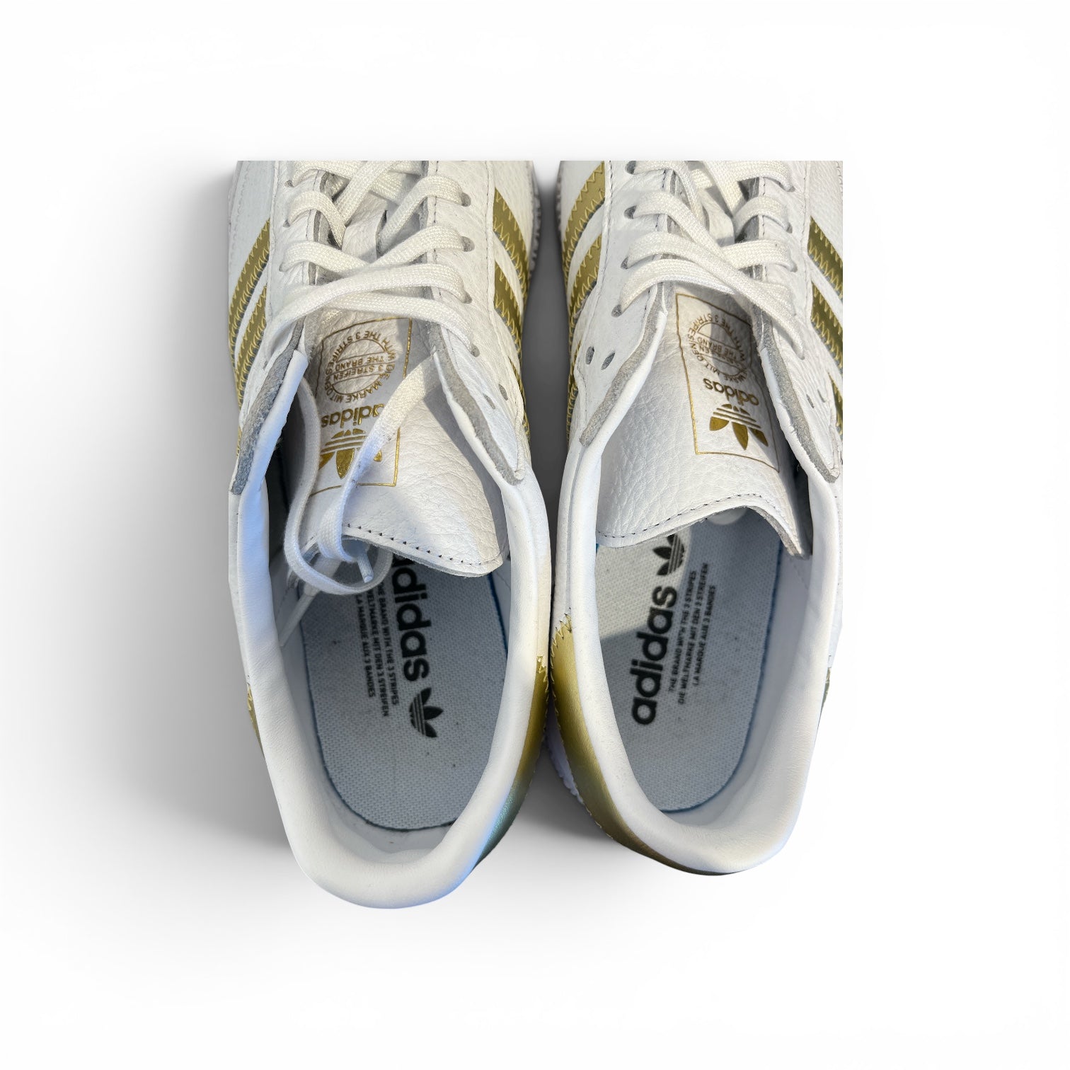 adidas/Low-Sneakers/US 11/Leather/WHT/SAMBAROSE view 3