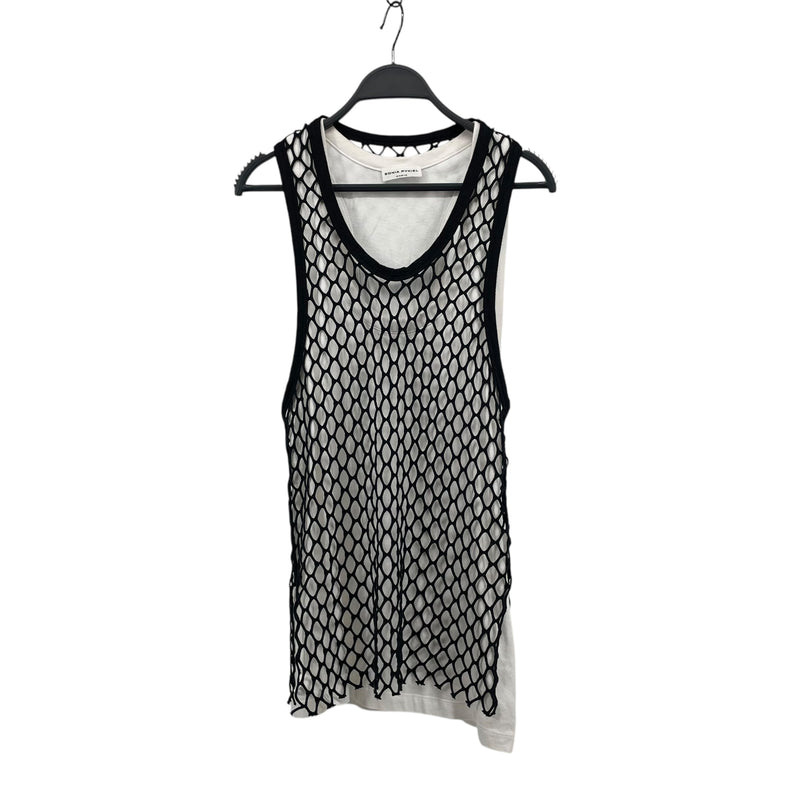SONIA RYKIEL/Camisole/Cotton/WHT/Mesh, Layered top