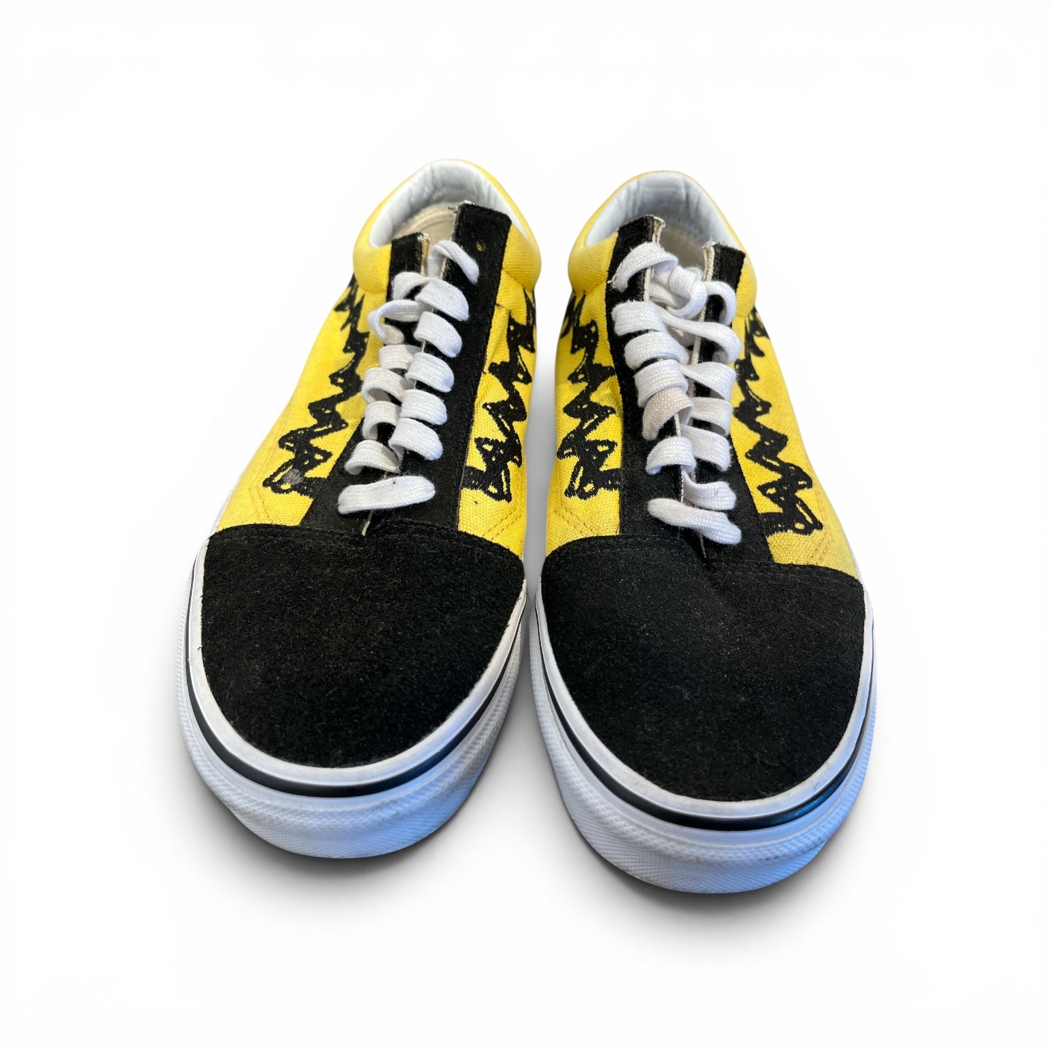 VANS/Low-Sneakers/US 6.5/Stripe/Cotton/YEL/PEANUTS CHARLIE BROWN OLD SKOO view 1