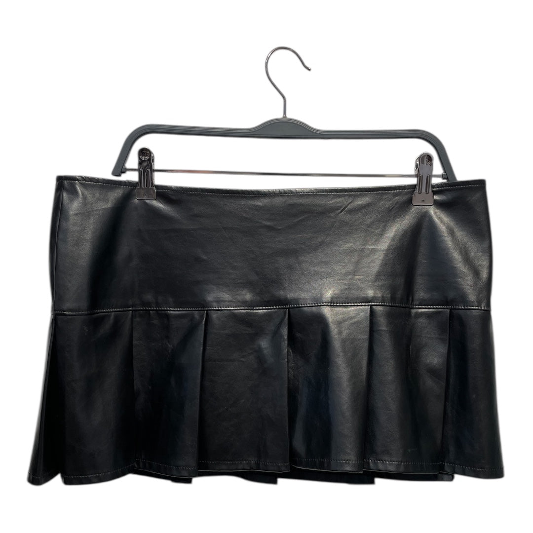 TRIPP NYC/Skirt/XL/Faux Leather/BLK/Mini Length/ view 1