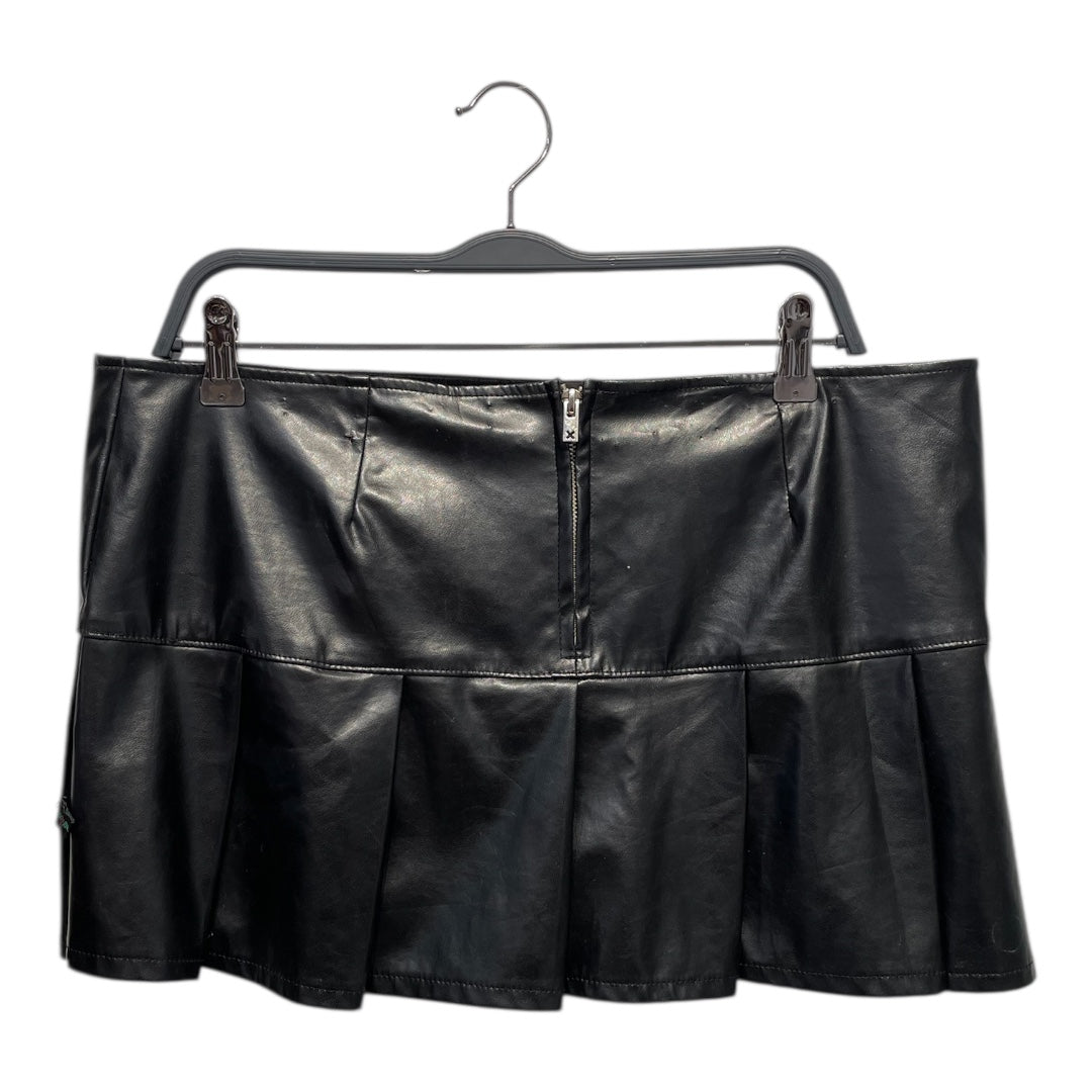 TRIPP NYC/Skirt/XL/Faux Leather/BLK/Mini Length/ view 2