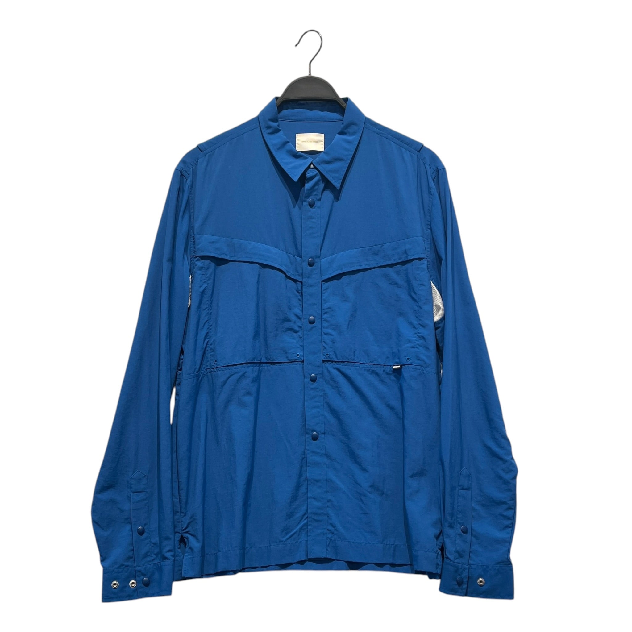 AIME LEON DORE/LS Shirt/M/L/Nylon/BLU/BLUE BUTTON UP WHTE MESH VENT view 1