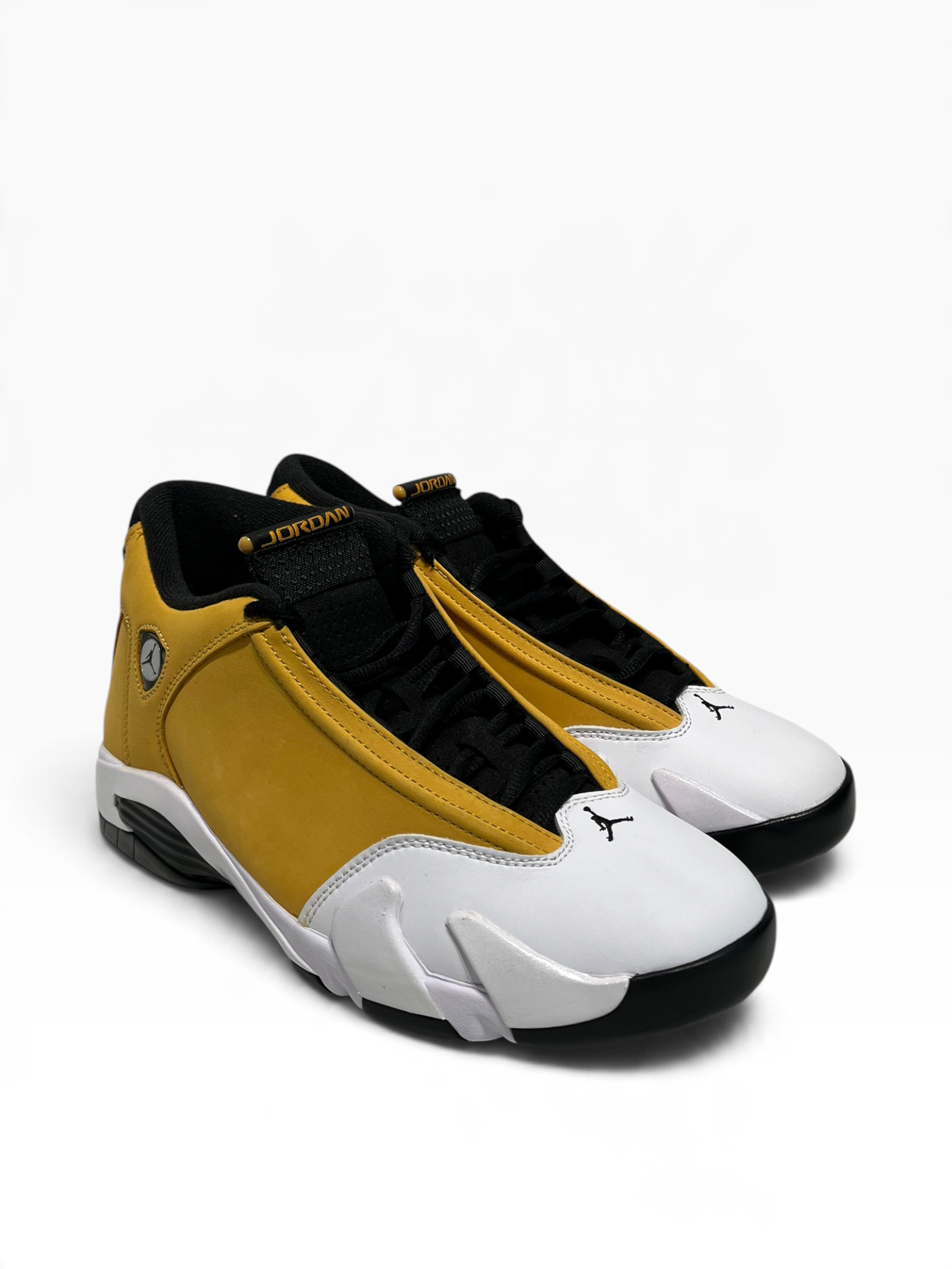 NIKE/AIR JORDAN 14 RETRO/Hi-Sneakers/US 8.5/Cotton/YEL/487471-101 view 1