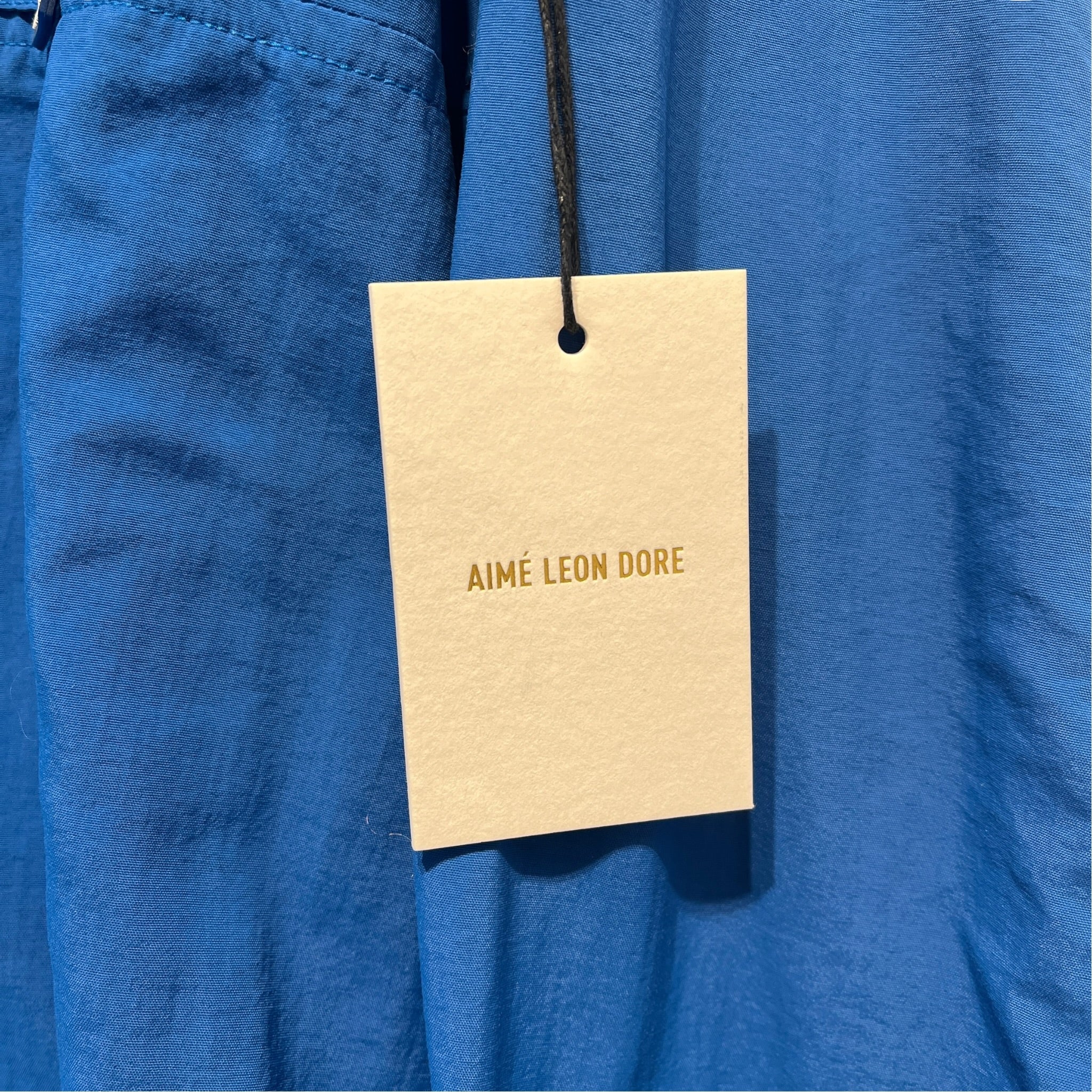 AIME LEON DORE/LS Shirt/M/L/Nylon/BLU/BLUE BUTTON UP WHTE MESH VENT view 4