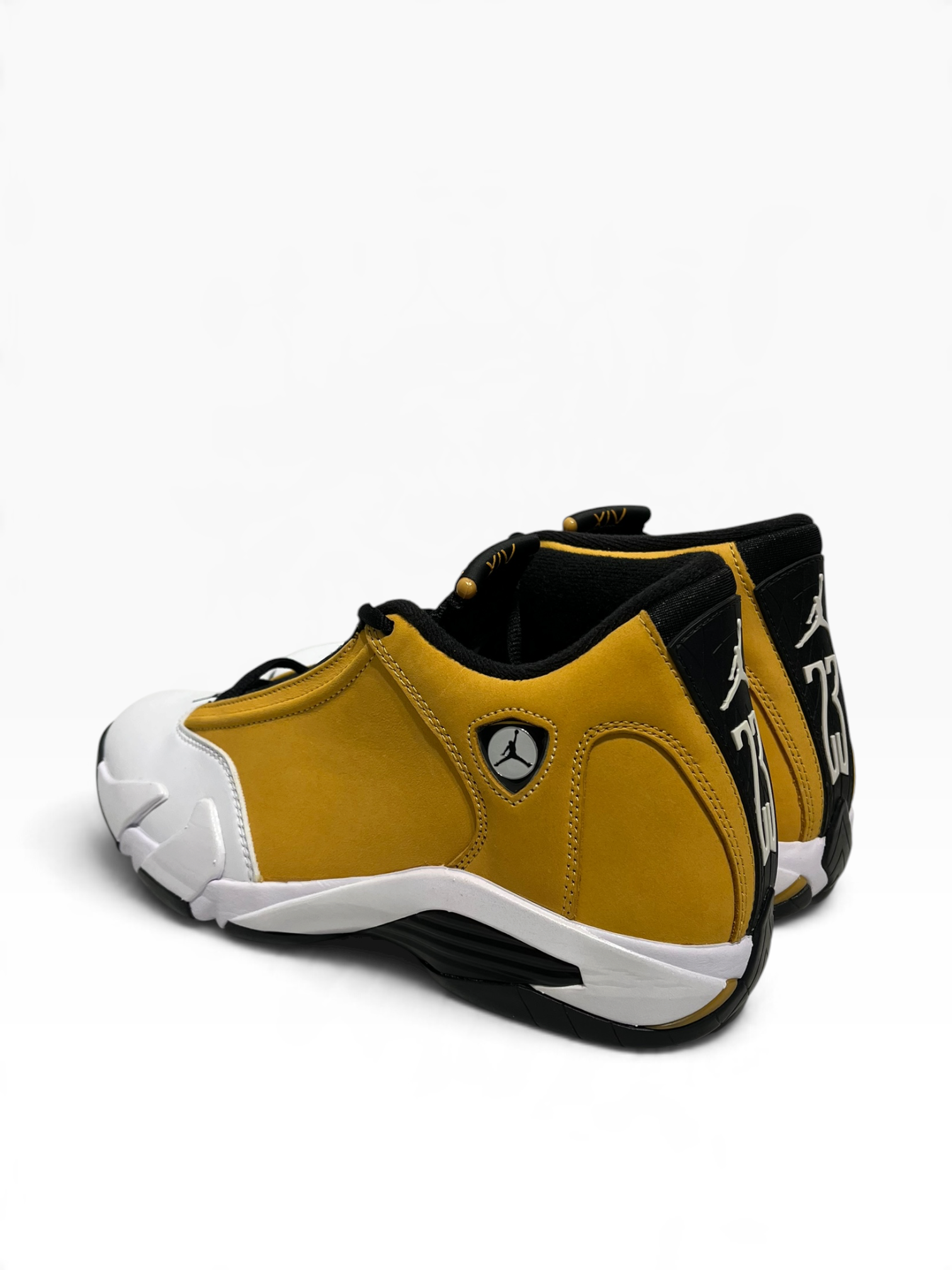 NIKE/AIR JORDAN 14 RETRO/Hi-Sneakers/US 8.5/Cotton/YEL/487471-101 view 2