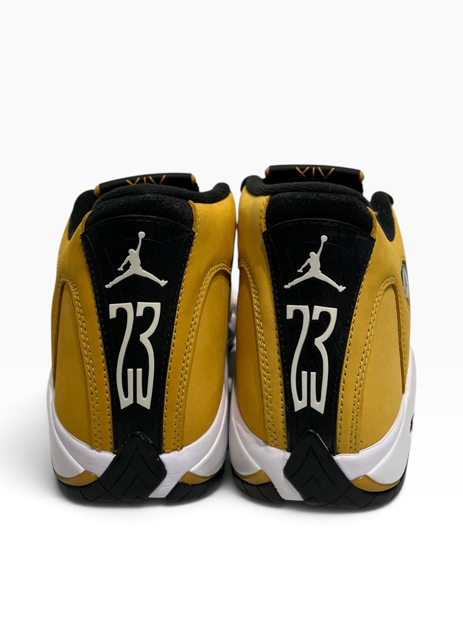 NIKE/AIR JORDAN 14 RETRO/Hi-Sneakers/US 8.5/Cotton/YEL/487471-101 view 5