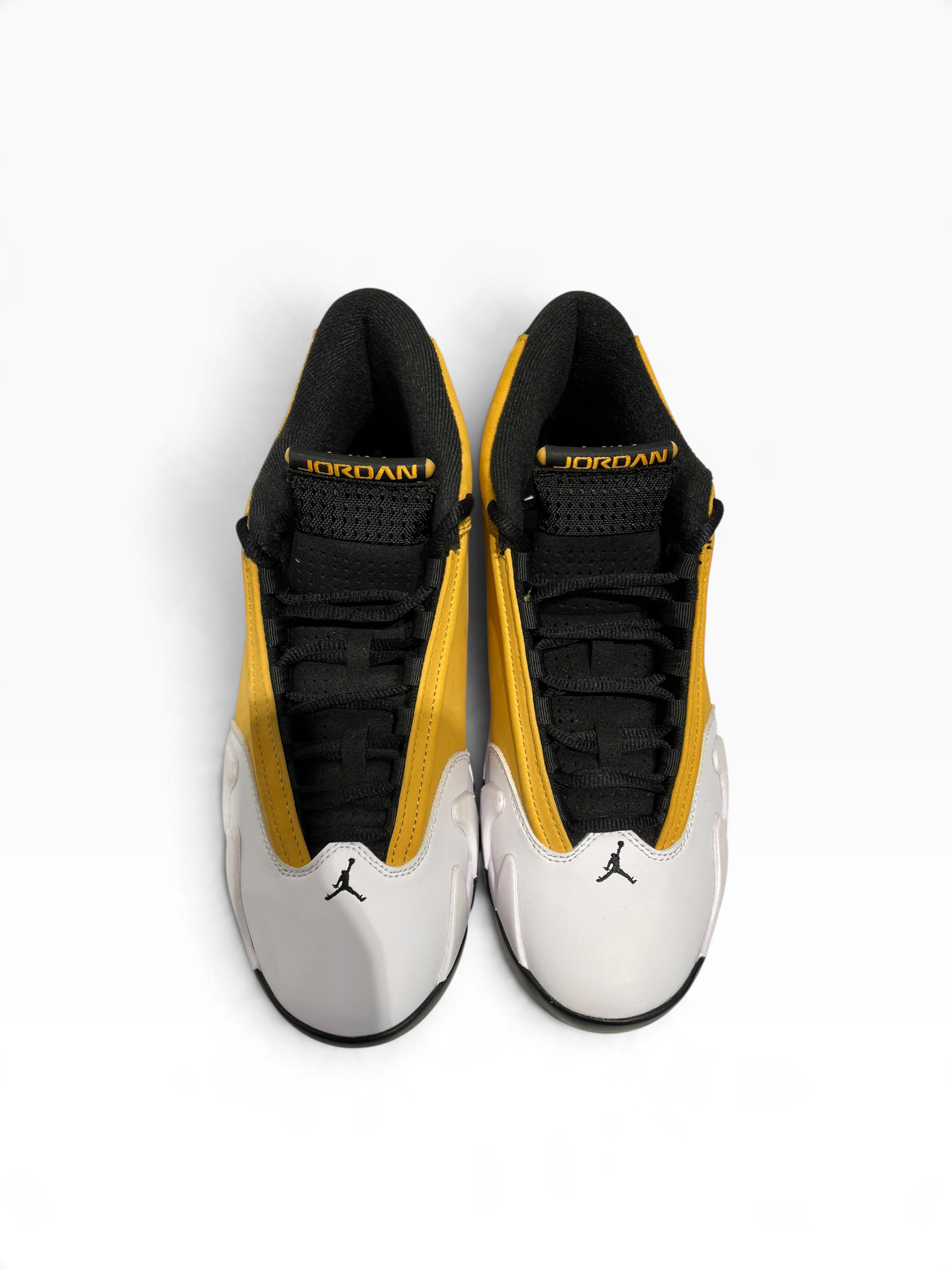 NIKE/AIR JORDAN 14 RETRO/Hi-Sneakers/US 8.5/Cotton/YEL/487471-101 view 4