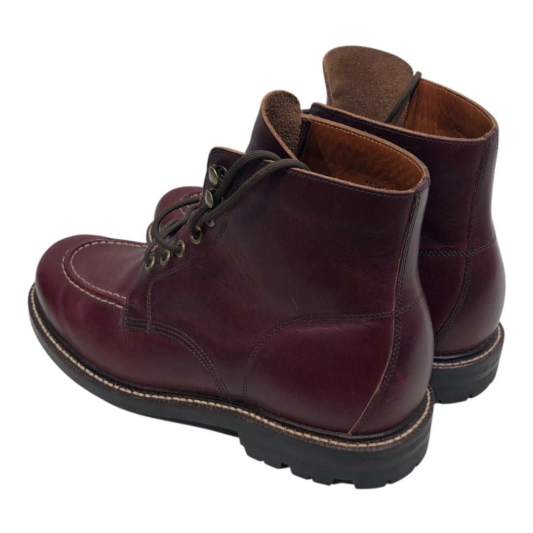 GRANT STONE/Lace Up Boots/US 10.5/Leather/BRD/DARK RED LEATHER - BROWN LACES view 2
