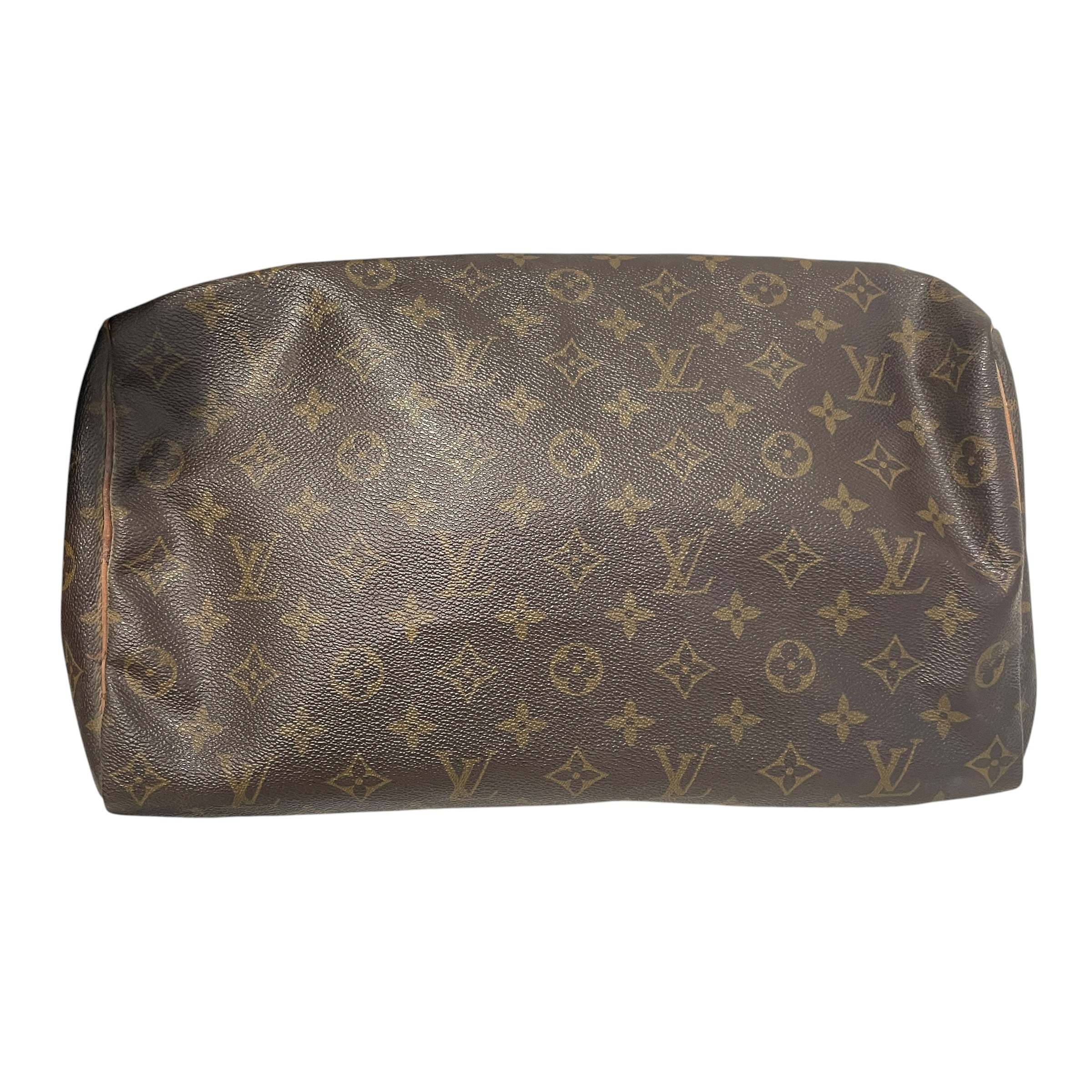 LOUIS VUITTON/Bag/Monogram/Leather/BRW/Speedy 35 mongram view 6