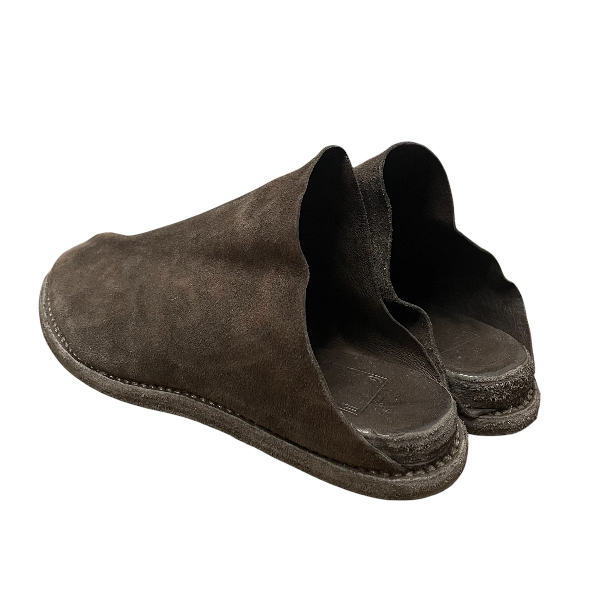 GUIDI/Loafers/EU 36/Suede/BRW/ONE-PIECE SUEDE SLIP-ON view 2