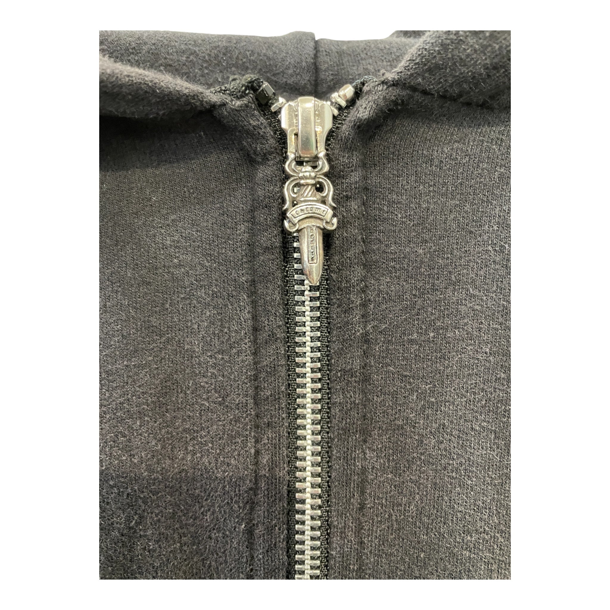 CHROME HEARTS/Zip Up Hoodie/L/Cotton/BLK/LOS ANGELES BACK LOGO view 3