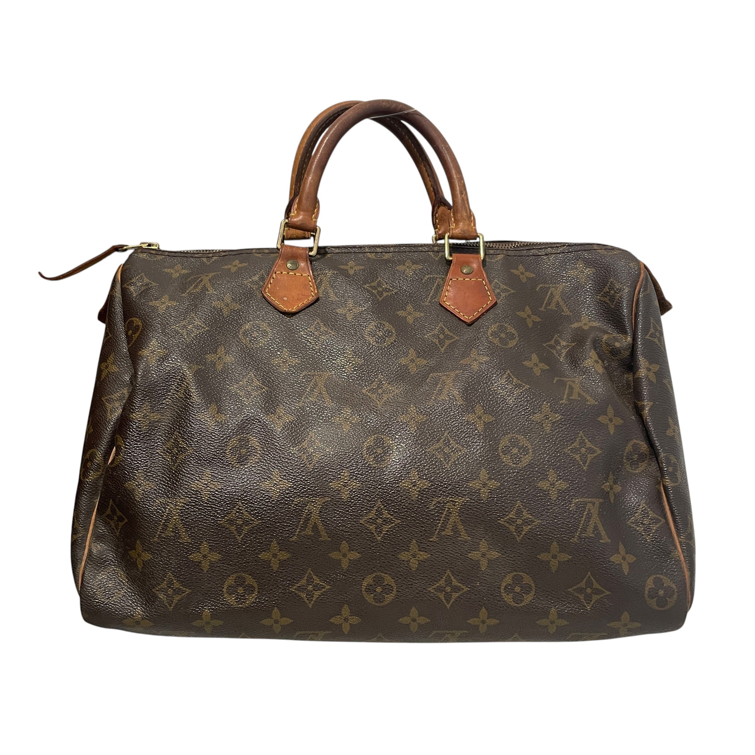 LOUIS VUITTON/Bag/Monogram/Leather/BRW/Speedy 35 mongram view 1