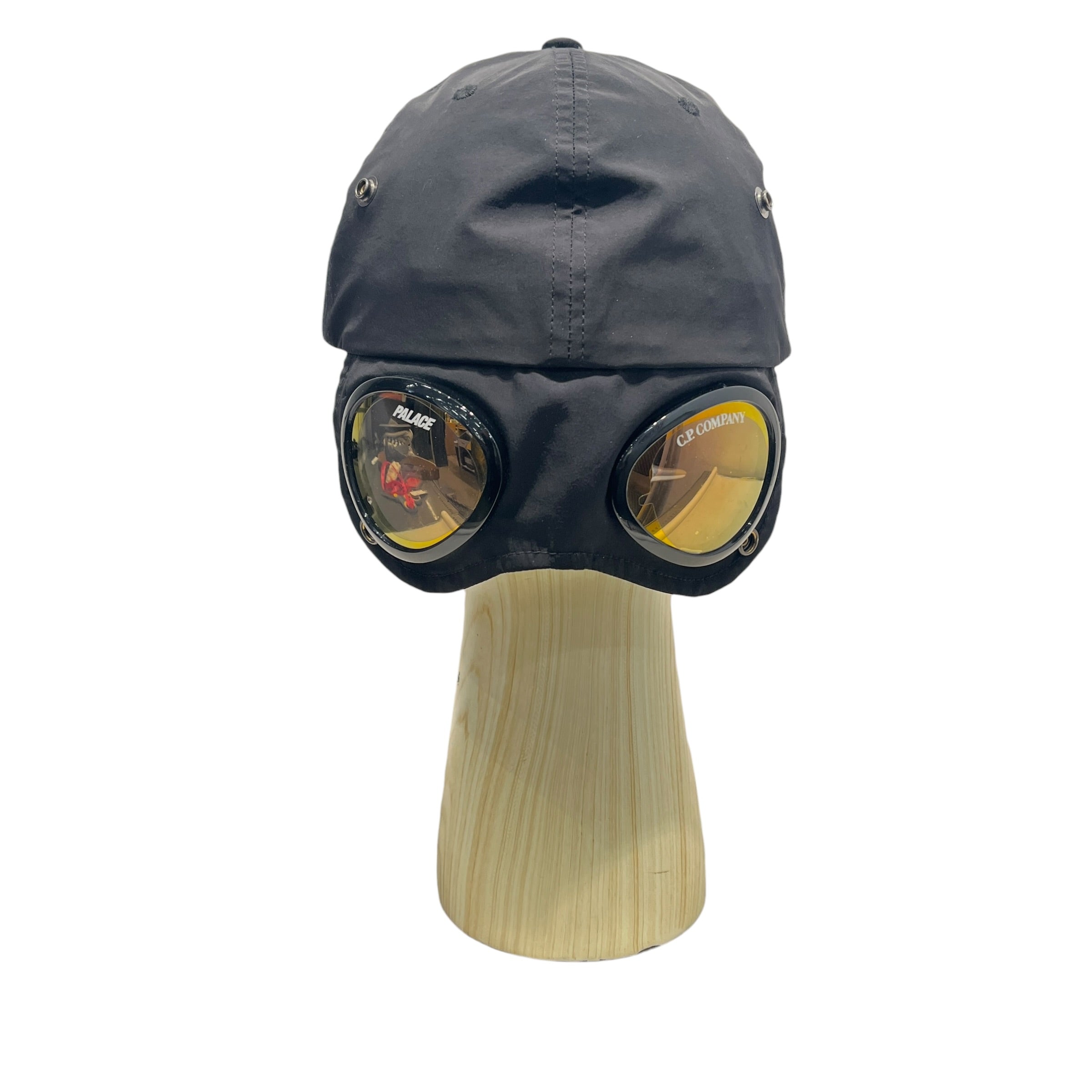 PALACE/C.P.COMPANY/Cap/OS/Nylon/BLK/M's/GOGGLE ON BACK view 2