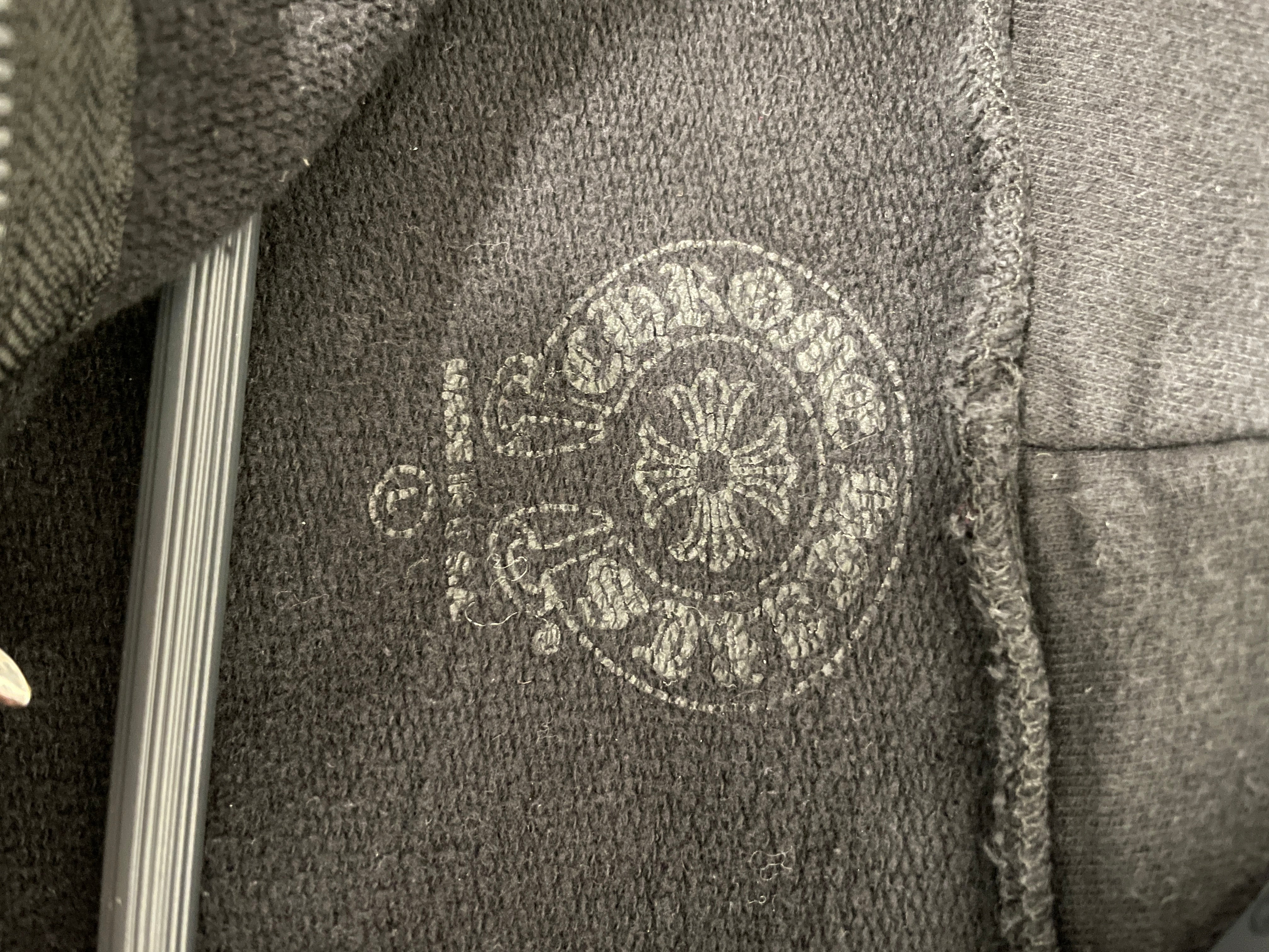 CHROME HEARTS/Zip Up Hoodie/L/Cotton/BLK/LOS ANGELES BACK LOGO view 6