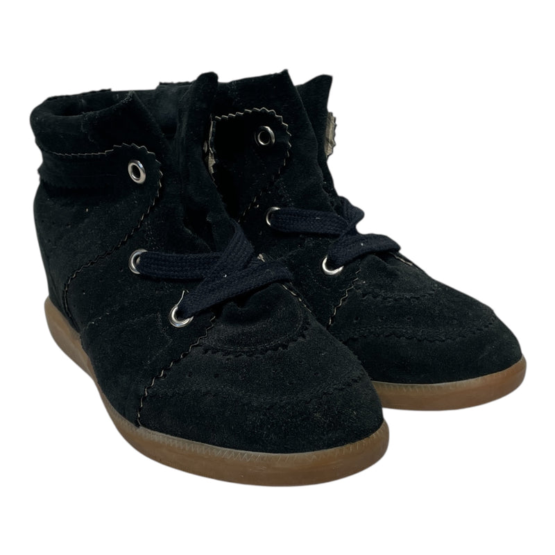 ISABEL MARANT ETOILE/Boots/EU 38/Suede/BLK/Bobby Wedge