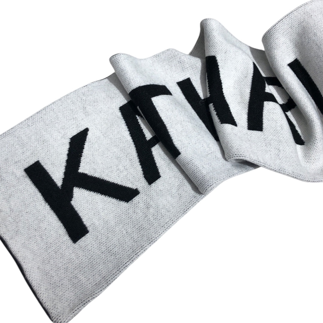 NEIGHBORHOOD/KATHARINE HAMNETT LONDON/Scarf/Graphic/Acrylic/BLK/ view 4