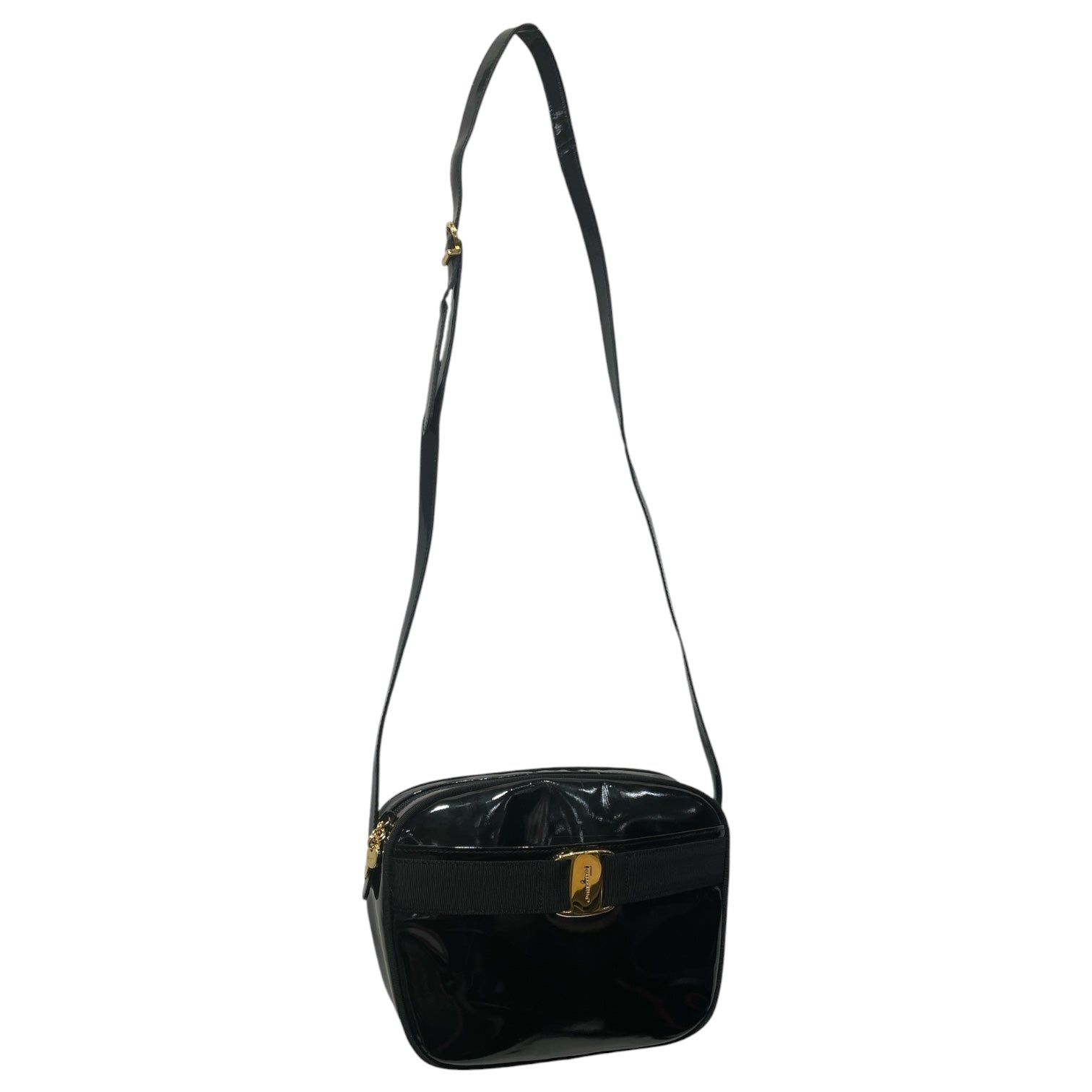 Salvatore Ferragamo/Hand Bag/Leather/BLK/8RRYGHV view 1