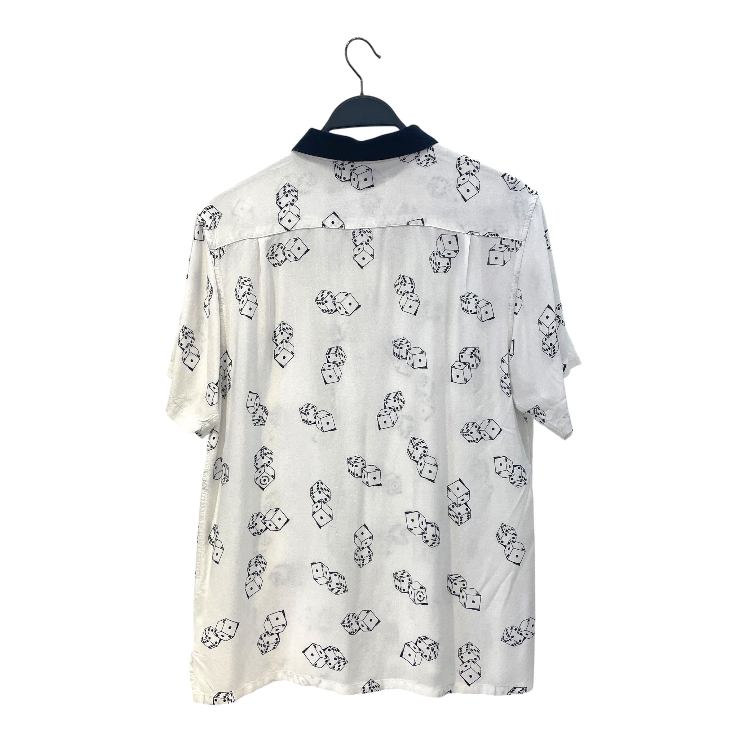 Supreme/SS Shirt/M/Rayon/WHT/All Over Print/Rayon ss19 Dice view 2