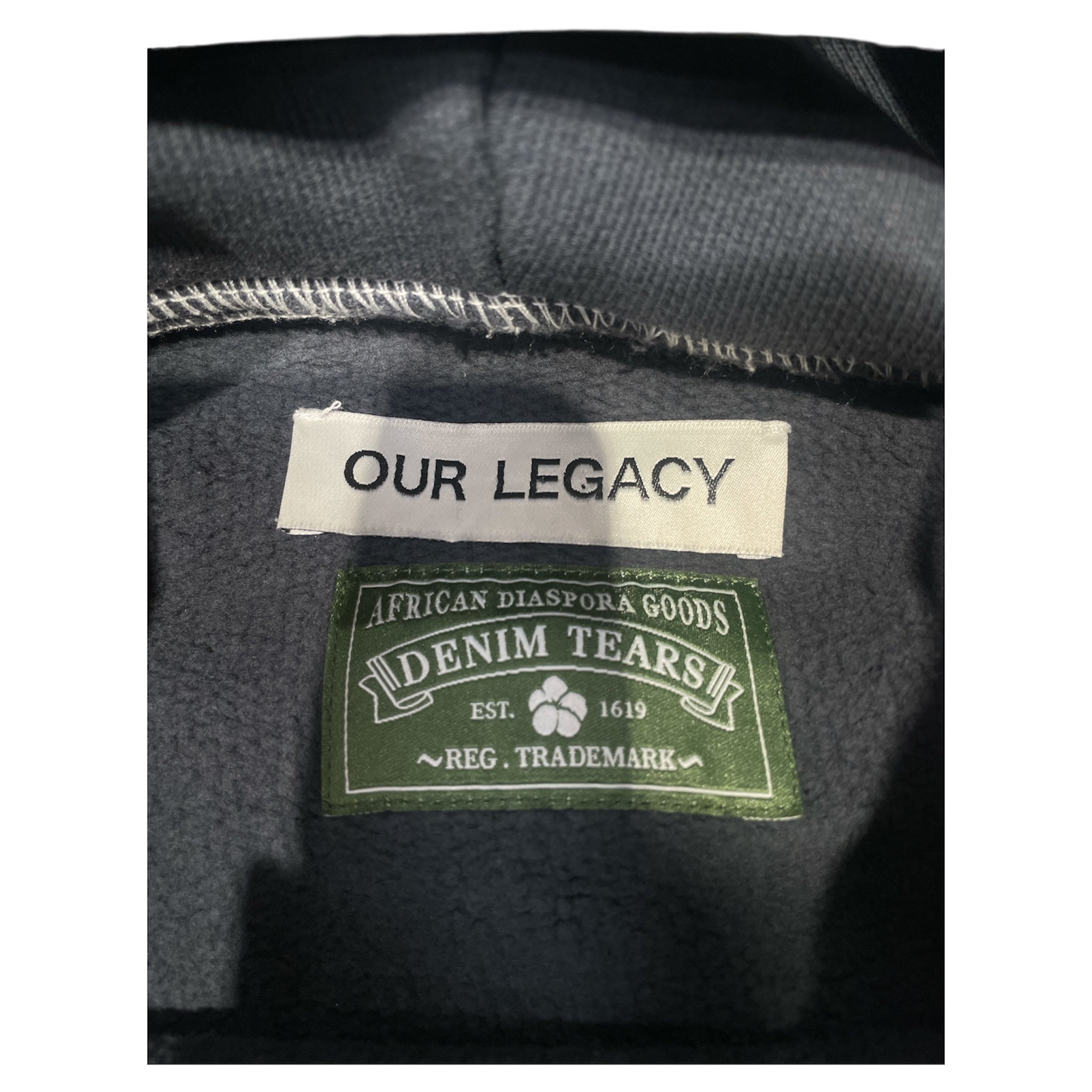 OUR LEGACY/DENIM TEARS/Hoodie/XL/Graphic/Cotton/GRN/Pullover/2PAC Collab / 2.DIE/4 view 3
