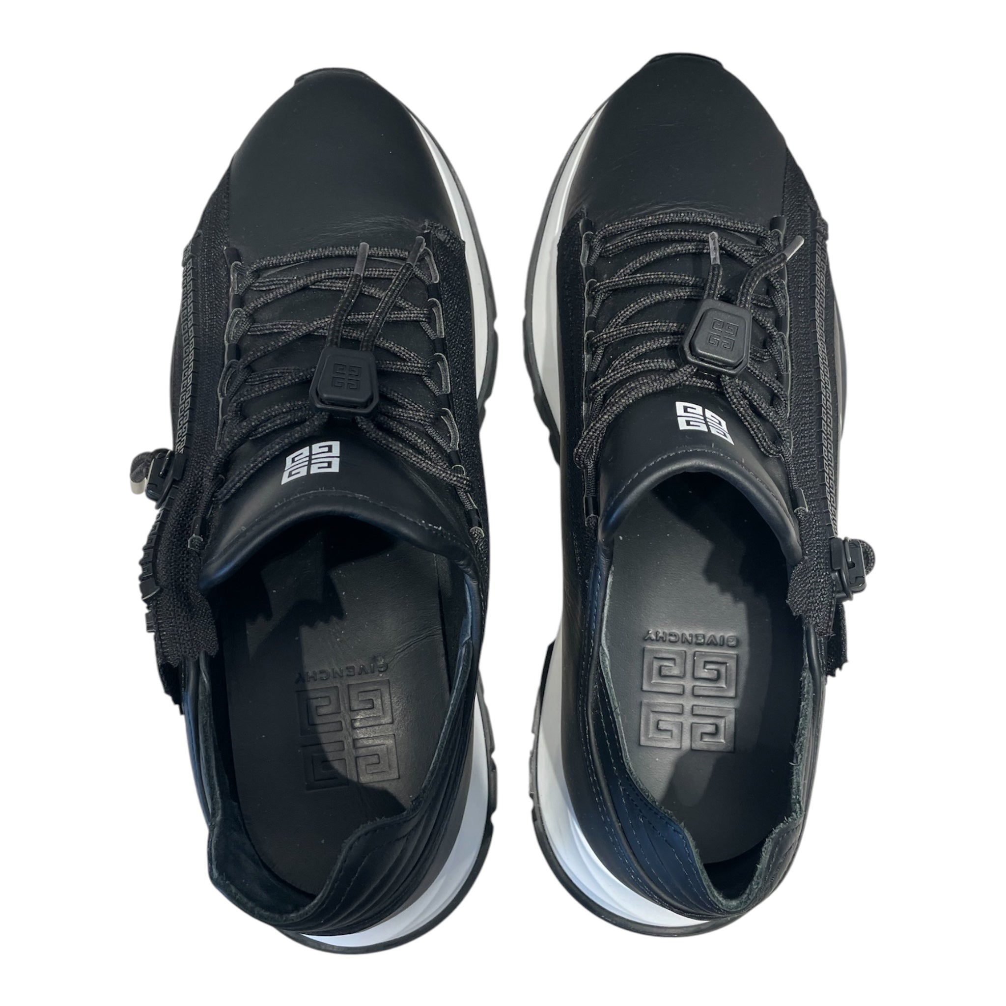 GIVENCHY/Low-Sneakers/EU 42/Leather/BLK/SPECTRE WHITE BLACK view 3