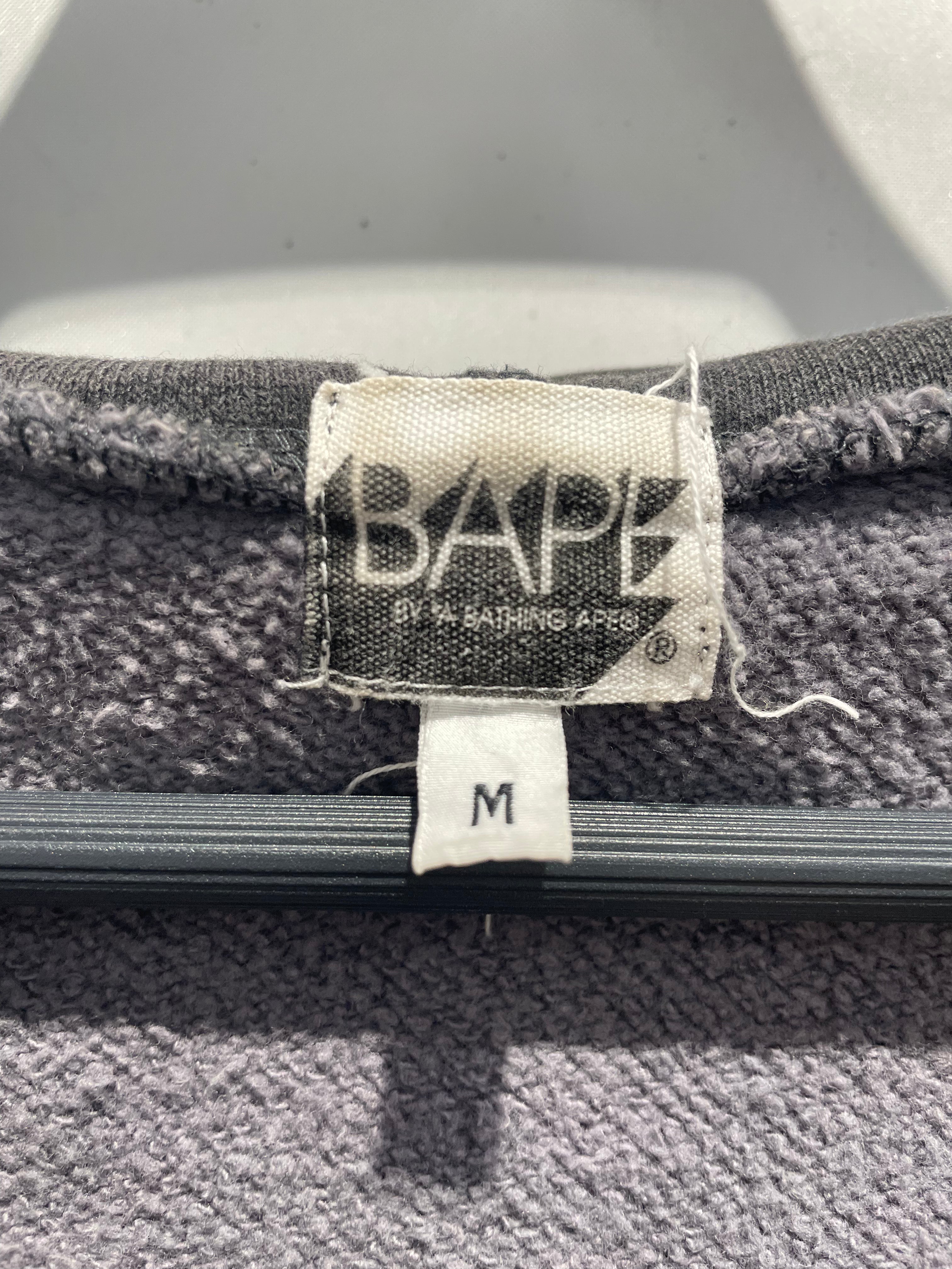 A BATHING APE/Zip Up Hoodie/M/Camouflage/Cotton/GRY/Sleeveless Camo Zip Up view 4