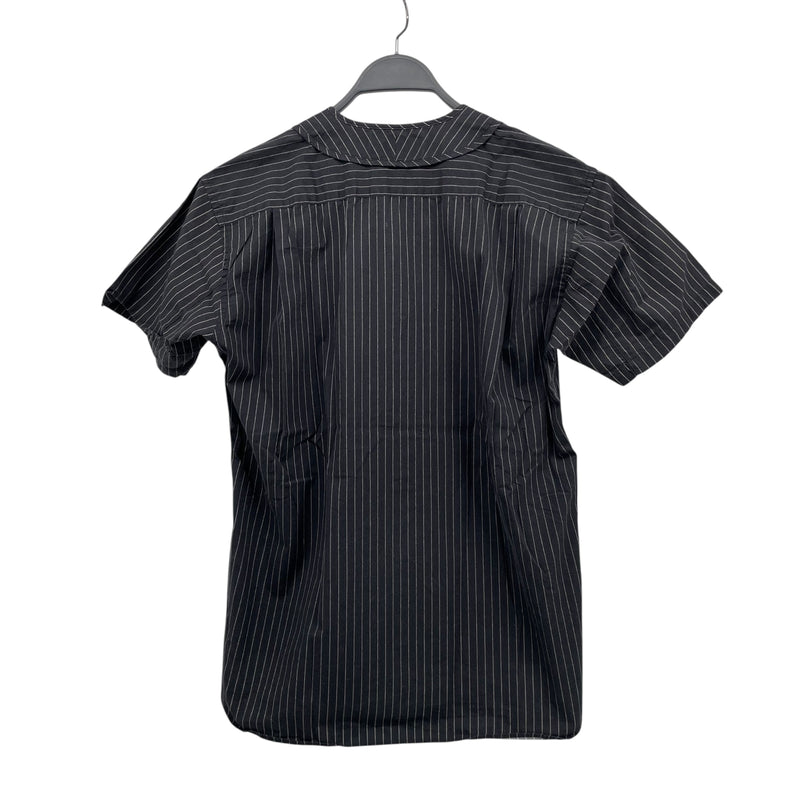 COMME des GARCONS/Supreme/SS Shirt/S/Cotton/BLK/Stripe/STRIPE Y SHAPED COLLAR