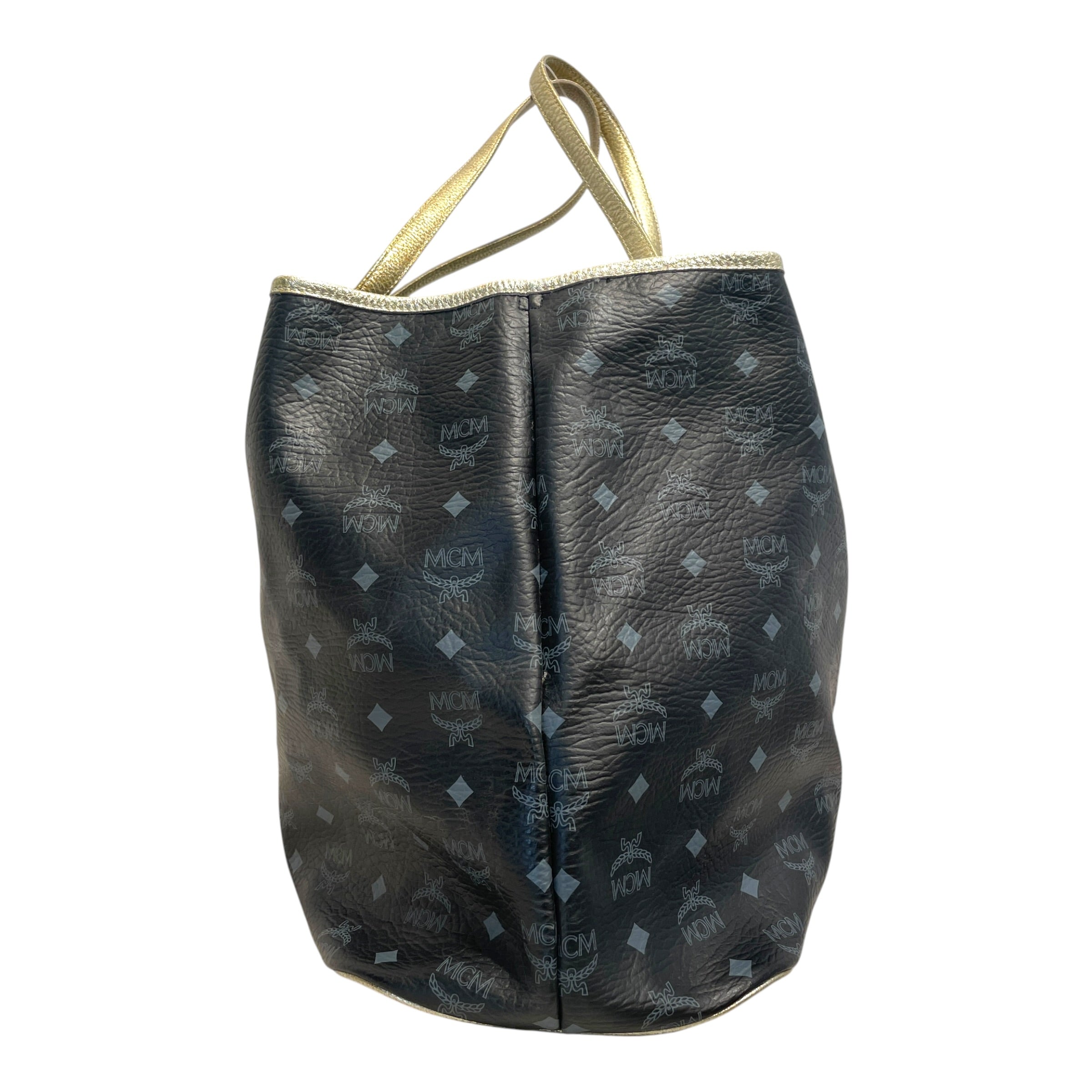 MCM/Tote Bag/Monogram/Leather/BLK/Lion Monogram TOte view 2