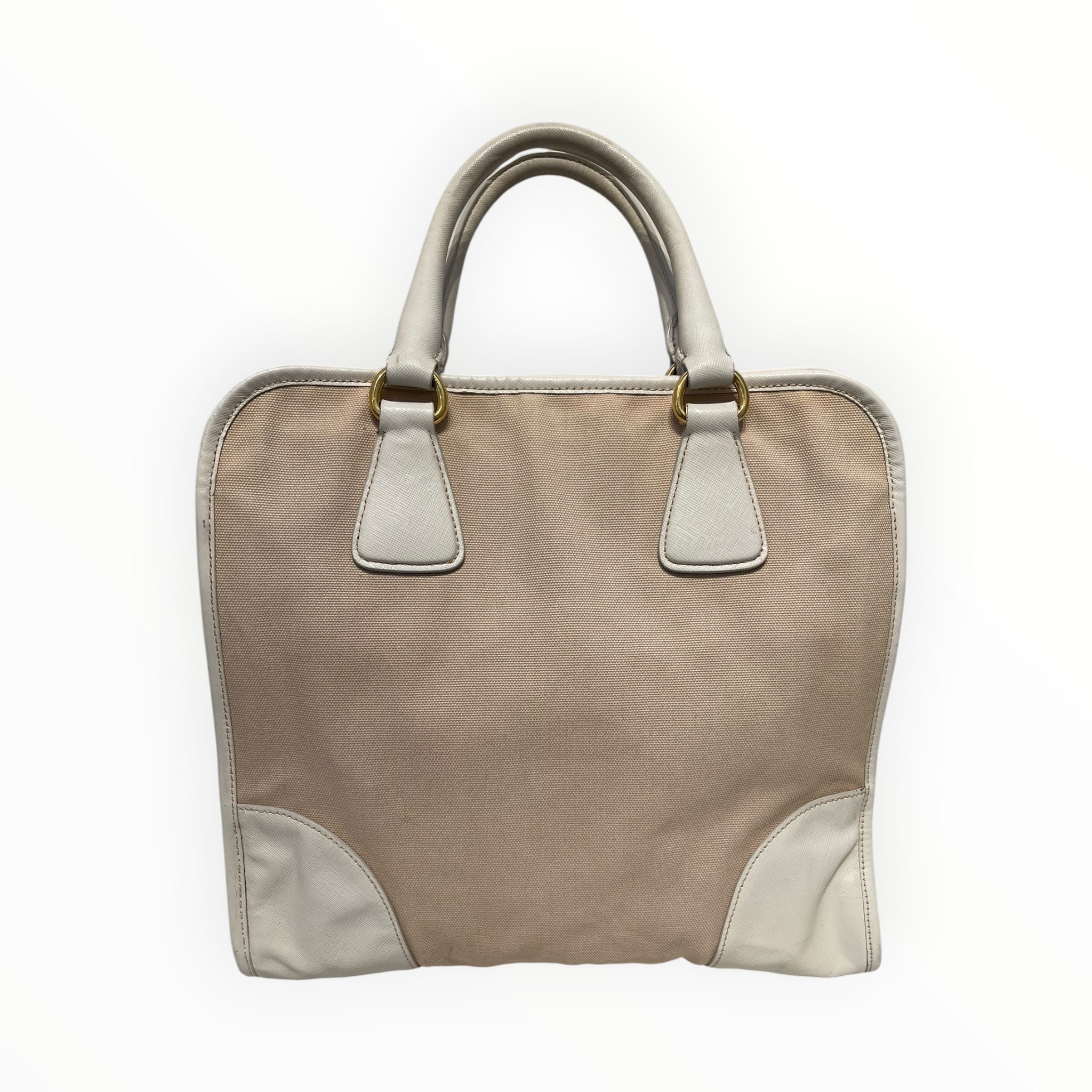 PRADA/Tote Bag/Cotton/CRM/CANAPA 2-WAY TOTE view 2
