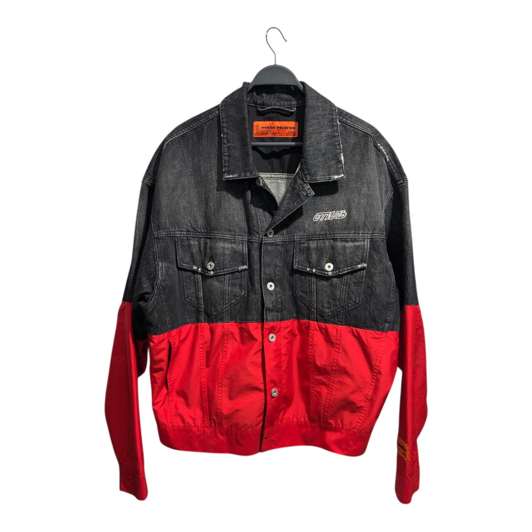 HERON PRESTON/Denim Jkt/XL/Cotton/BLK/ view 1