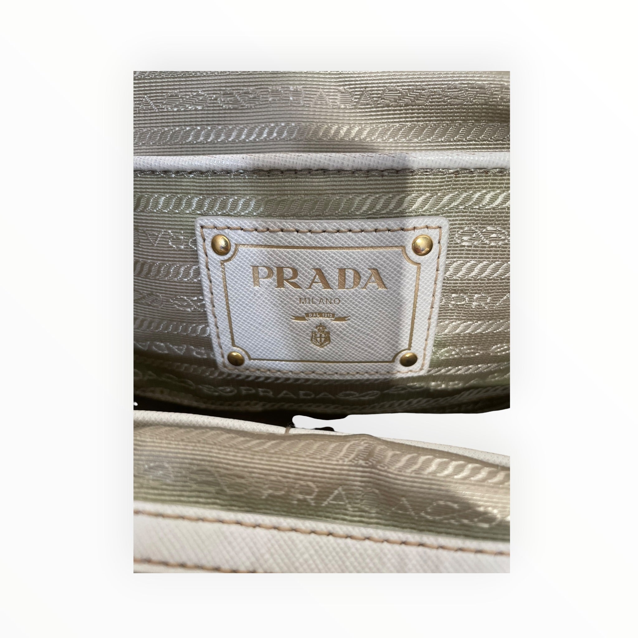 PRADA/Tote Bag/Cotton/CRM/CANAPA 2-WAY TOTE view 5