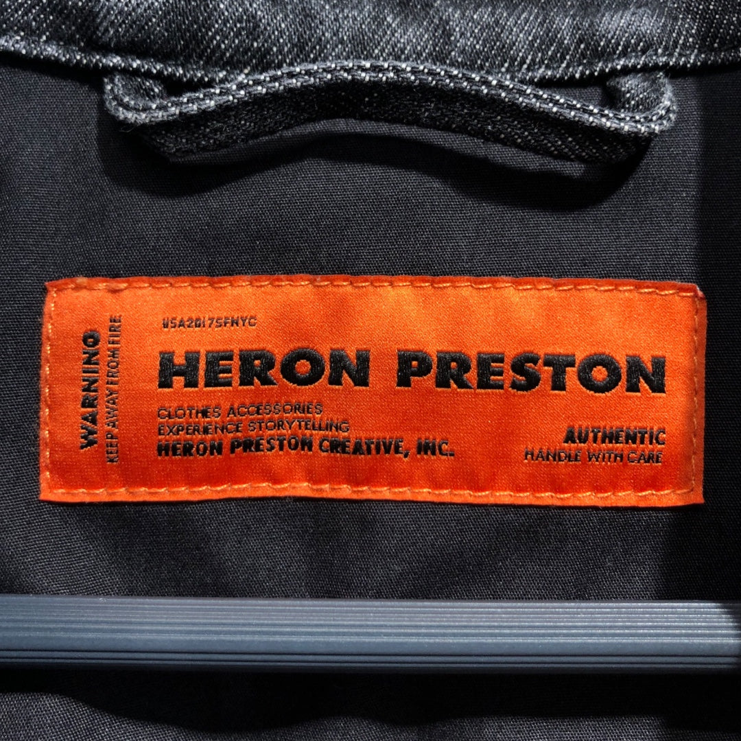 HERON PRESTON/Denim Jkt/XL/Cotton/BLK/ view 3