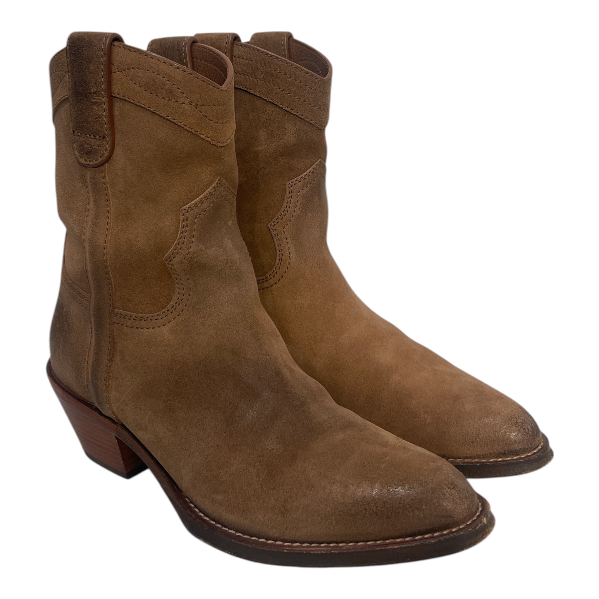SAINT LAURENT/Western Boots/EU 38/Suede/CML/Eastwood Western Boots view 1