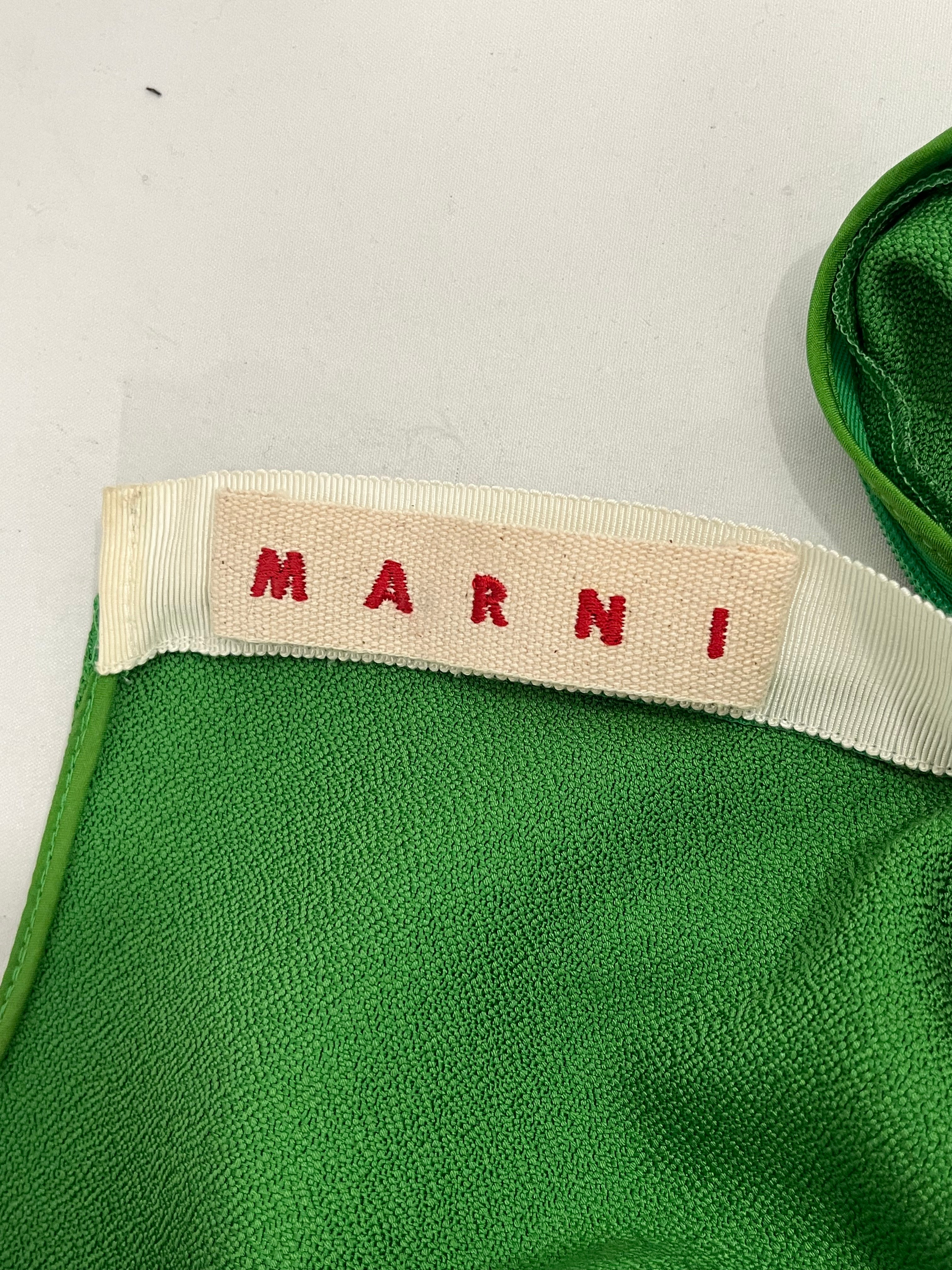 MARNI/SL Blouse/40/Cotton/GRN/ view 3