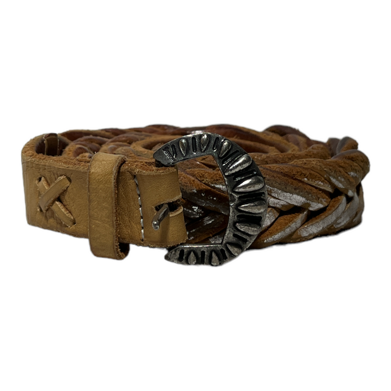 GOLDEN GOOSE/Belt/Leather/BRW/BRAIDED