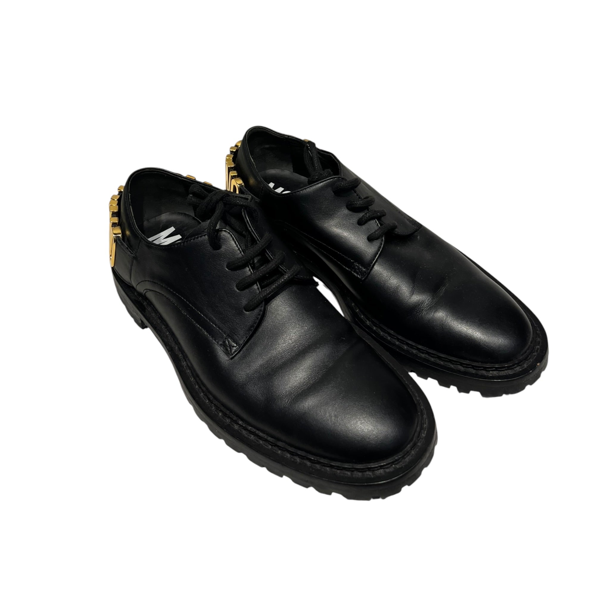 MOSCHINO/Shoes/US 8/Leather/BLK/LOGO LETTERING OXFORD view 1