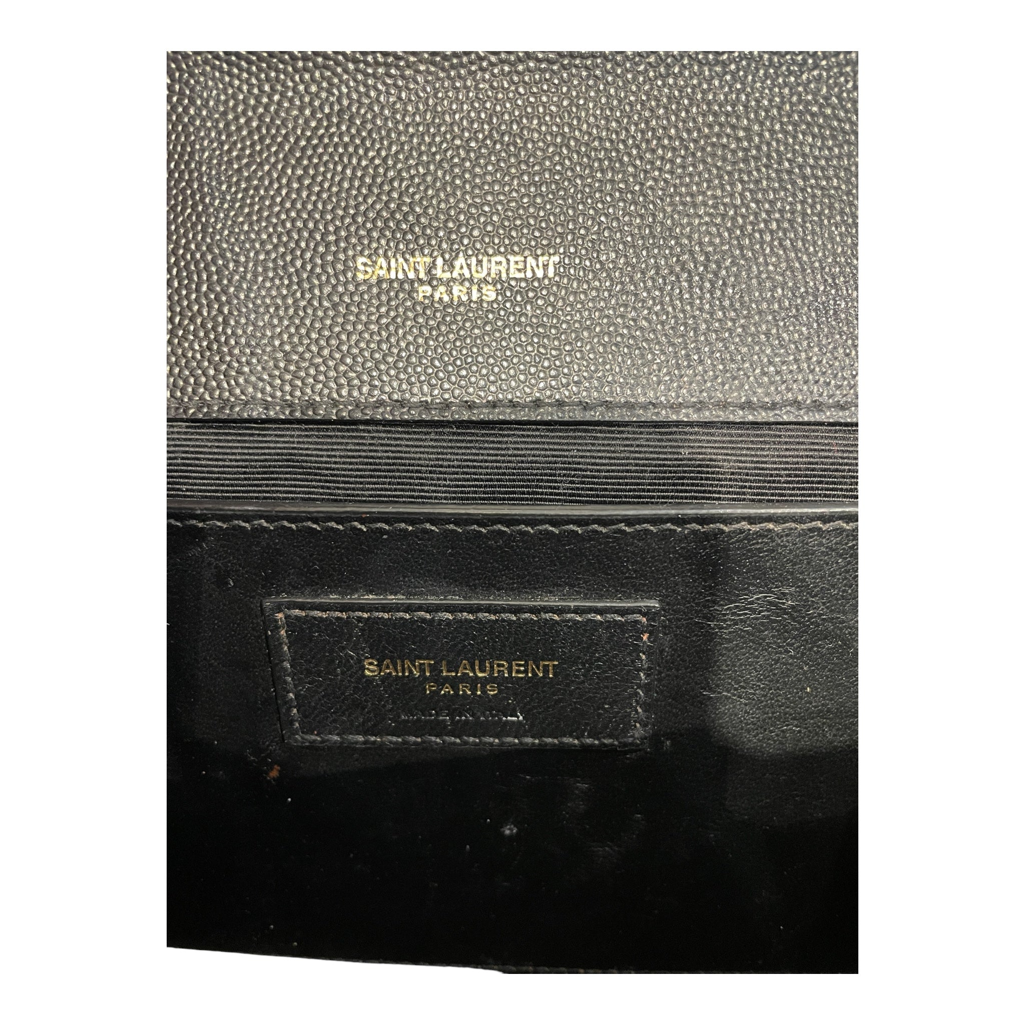 YVES SAINT LAURENT/Hand Bag/Leather/BLK/YSL MEDIUM KATE GOLD CHAIN view 3