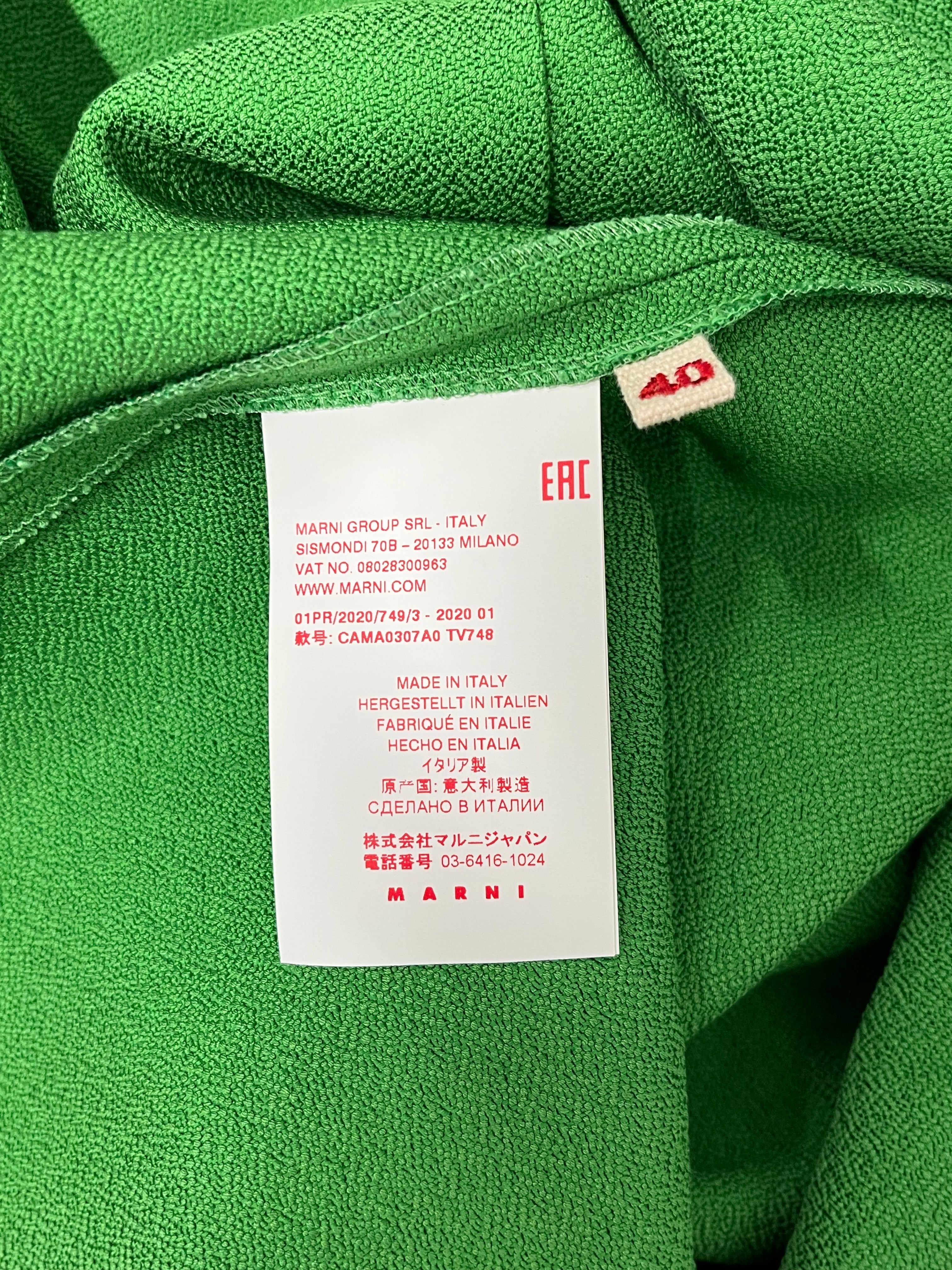 MARNI/SL Blouse/40/Cotton/GRN/ view 4