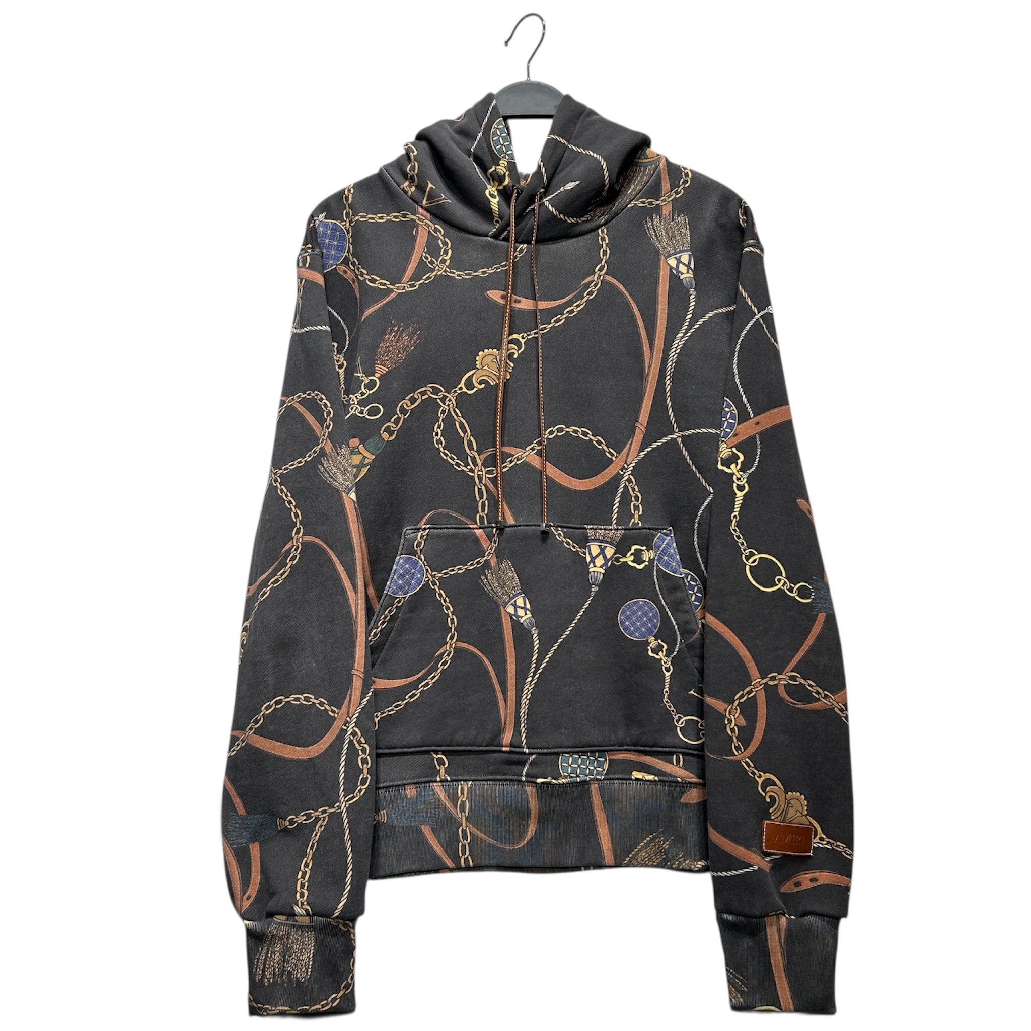 AMIRI/Hoodie/XL/All Over Print/Cotton/GRY/TASSELS view 1