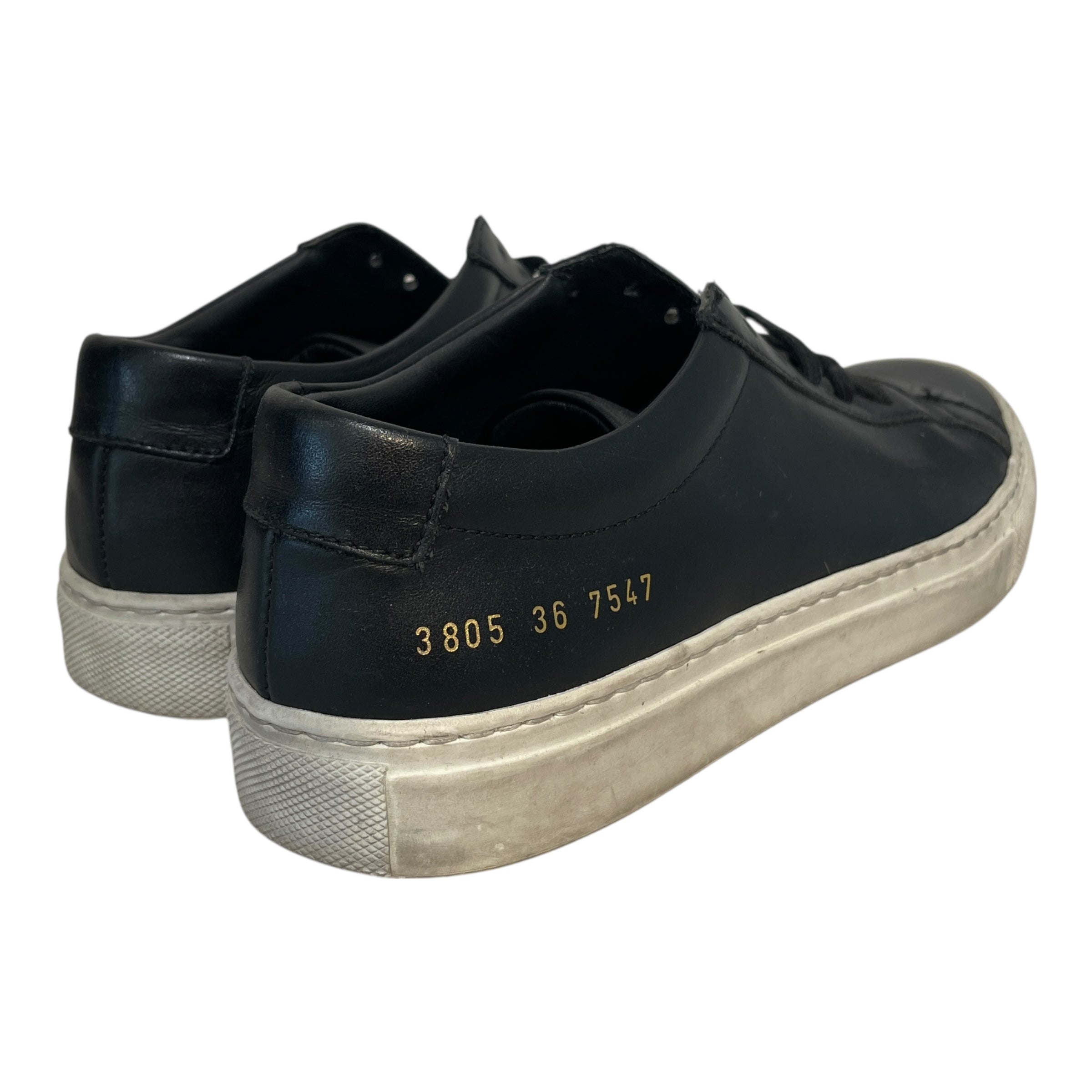 COMMON PROJECTS/Low-Sneakers/EU 36/Leather/BLK/ view 2