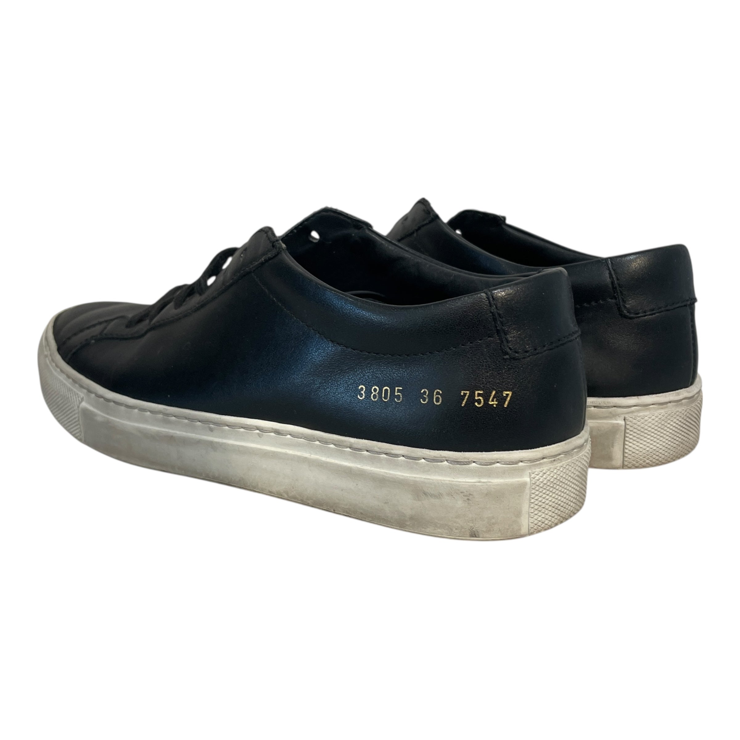 COMMON PROJECTS/Low-Sneakers/EU 36/Leather/BLK/ view 3