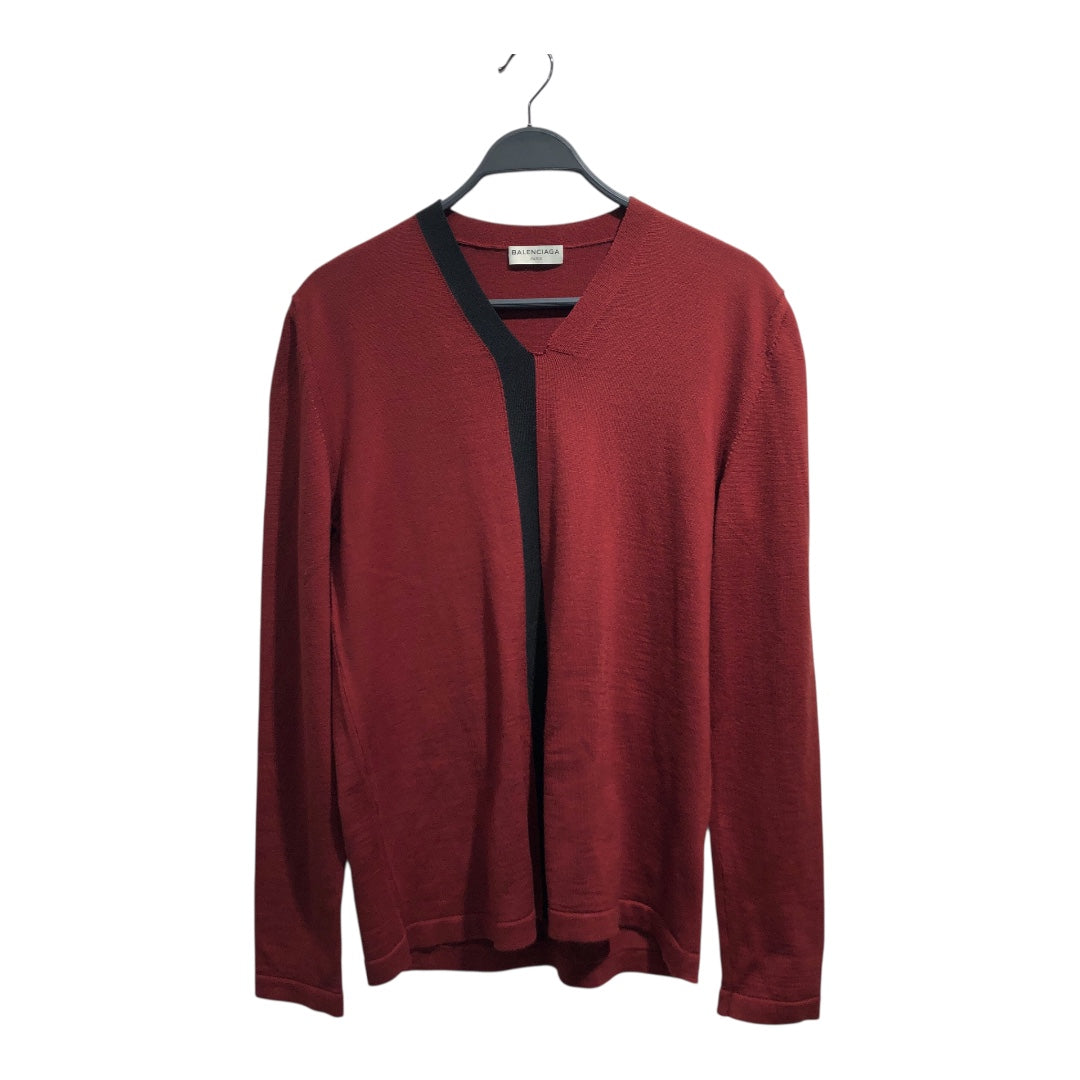 BALENCIAGA/Sweater/M/Wool/RED/Long Length/ view 1